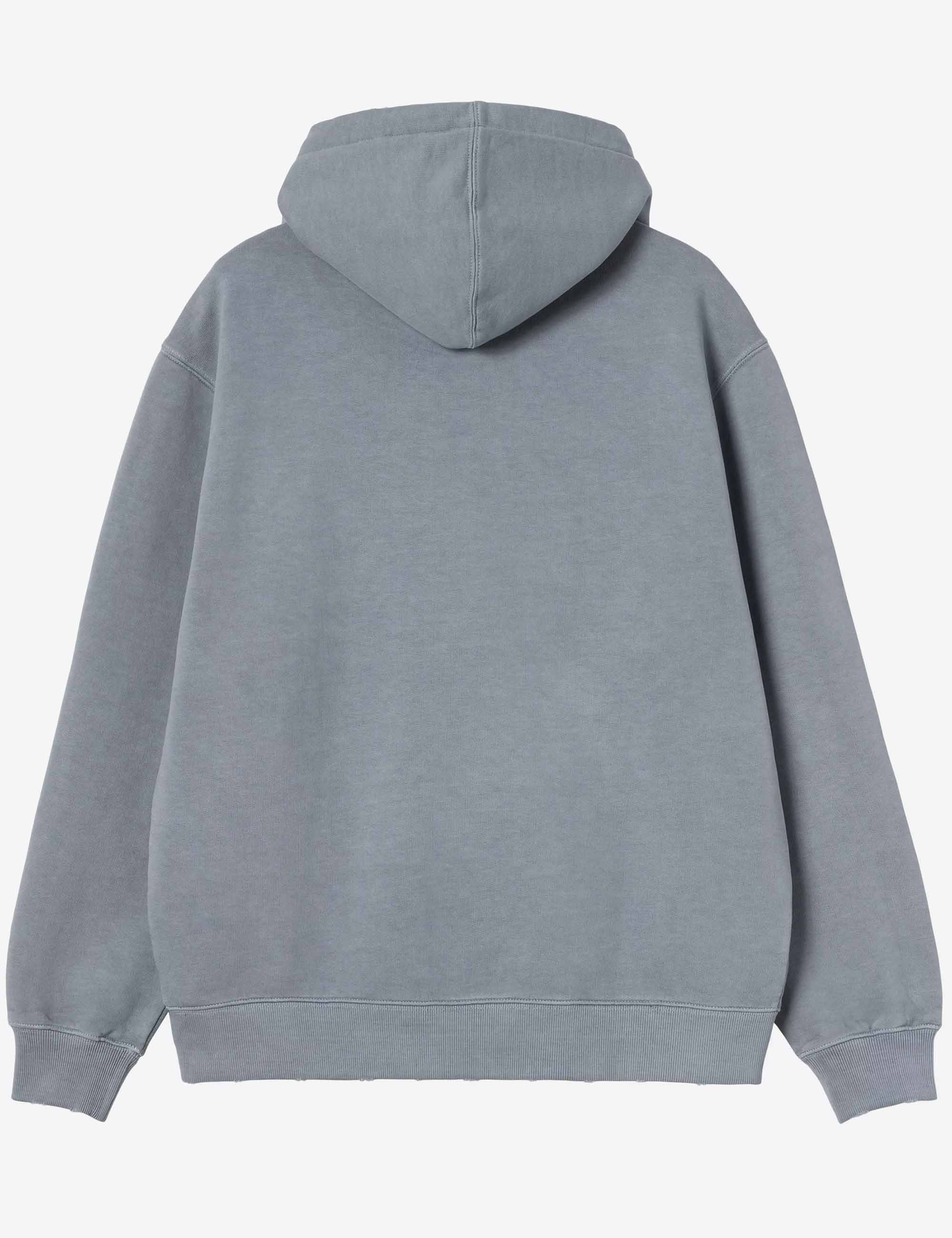 Torion Hooded Sweat - Office Blue (Grind Wash) - Image 3