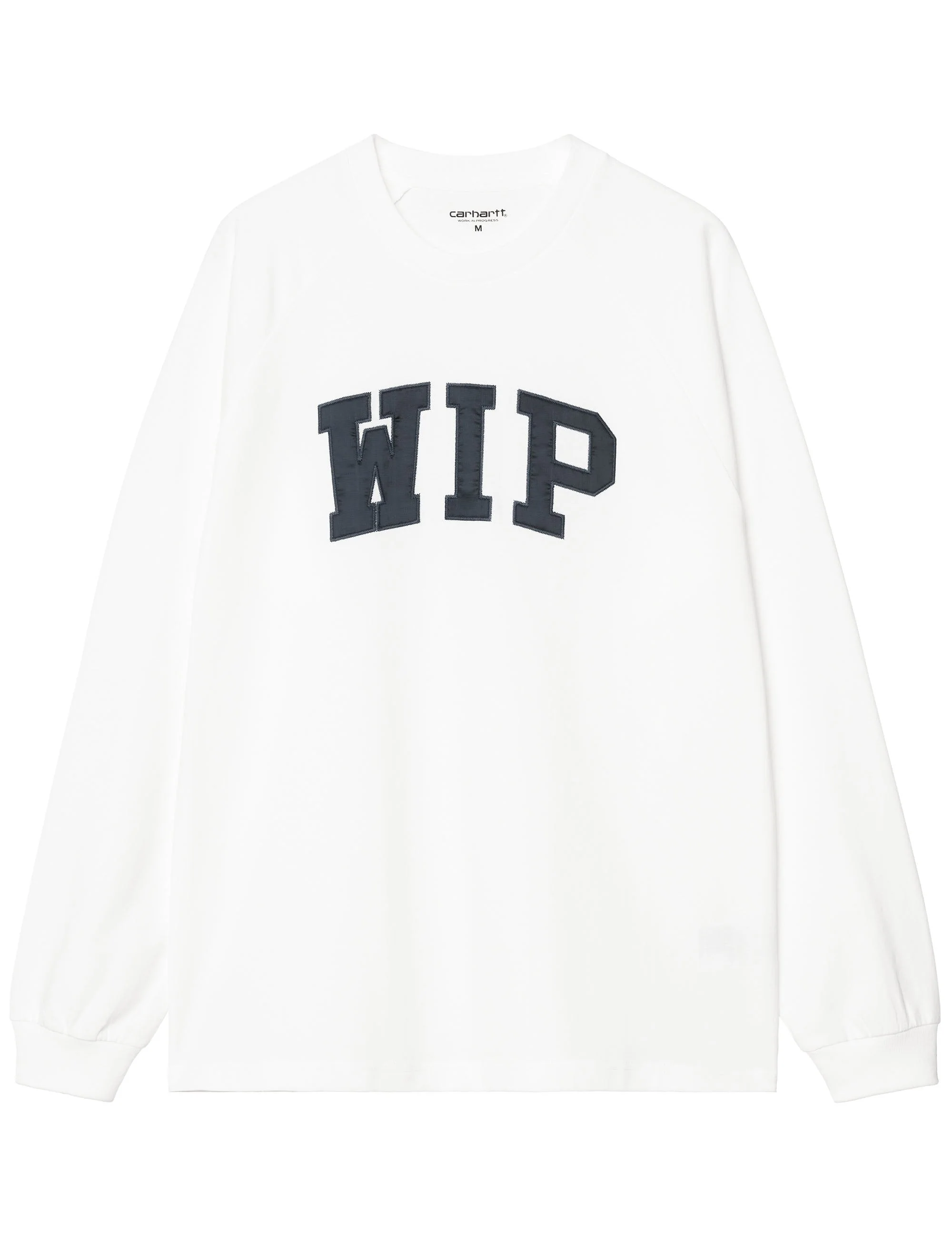 WIP Long Sleeve T-Shirt - White/Dusky Blue