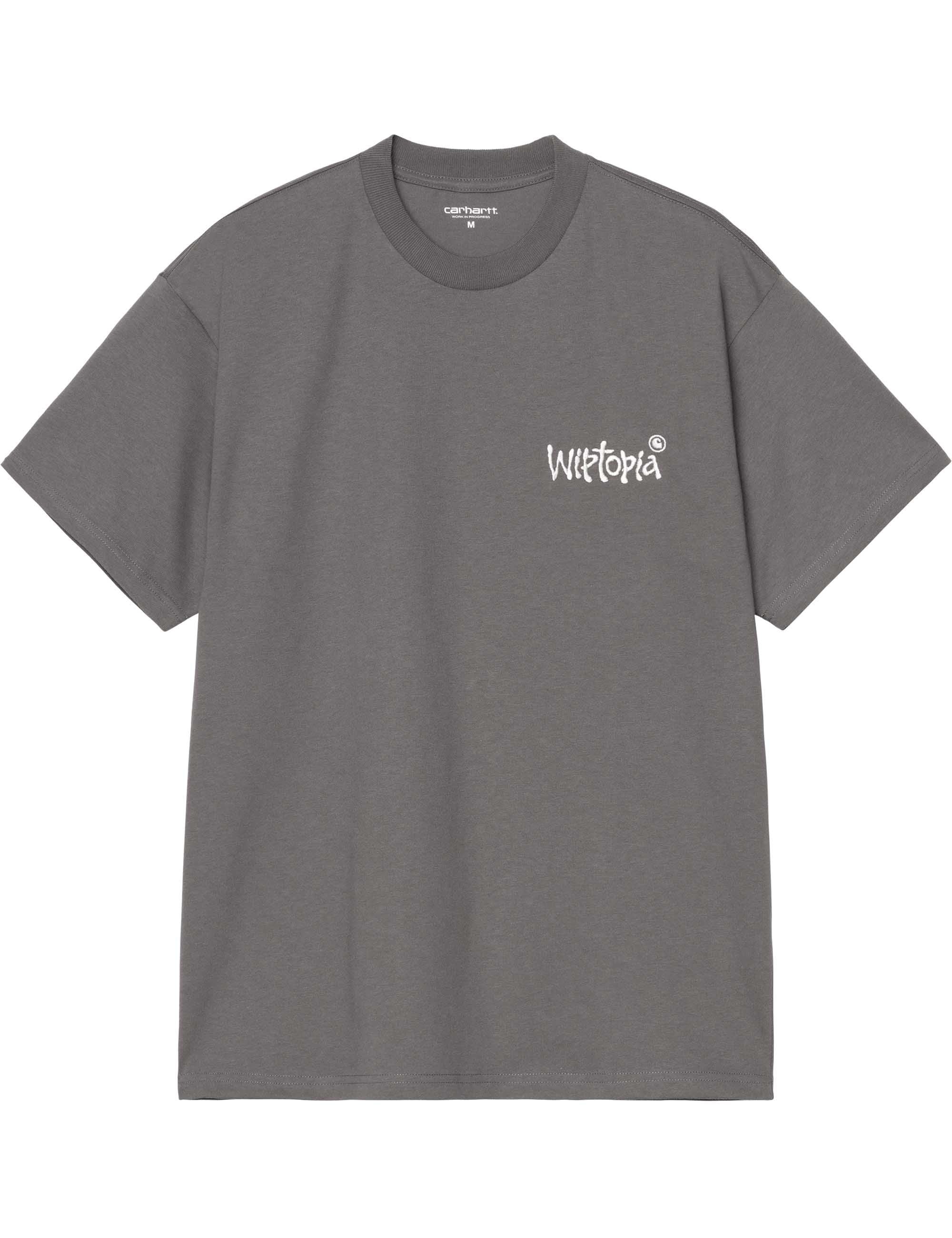 Wiptopia Script T-Shirt - Porphyry/Wax