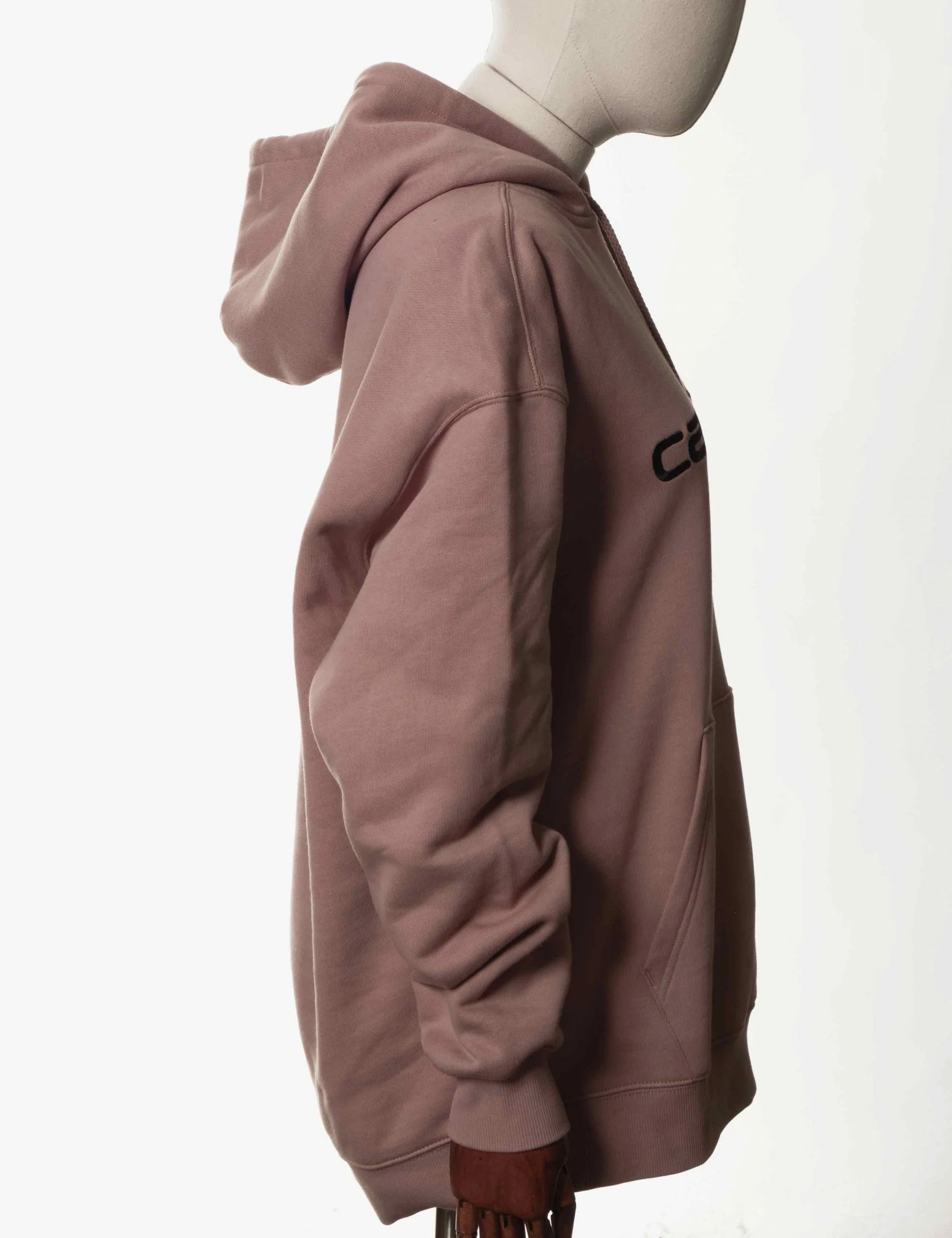 Women's Carhartt Hooded Sweat - Earthy Pink/Black - Image 3