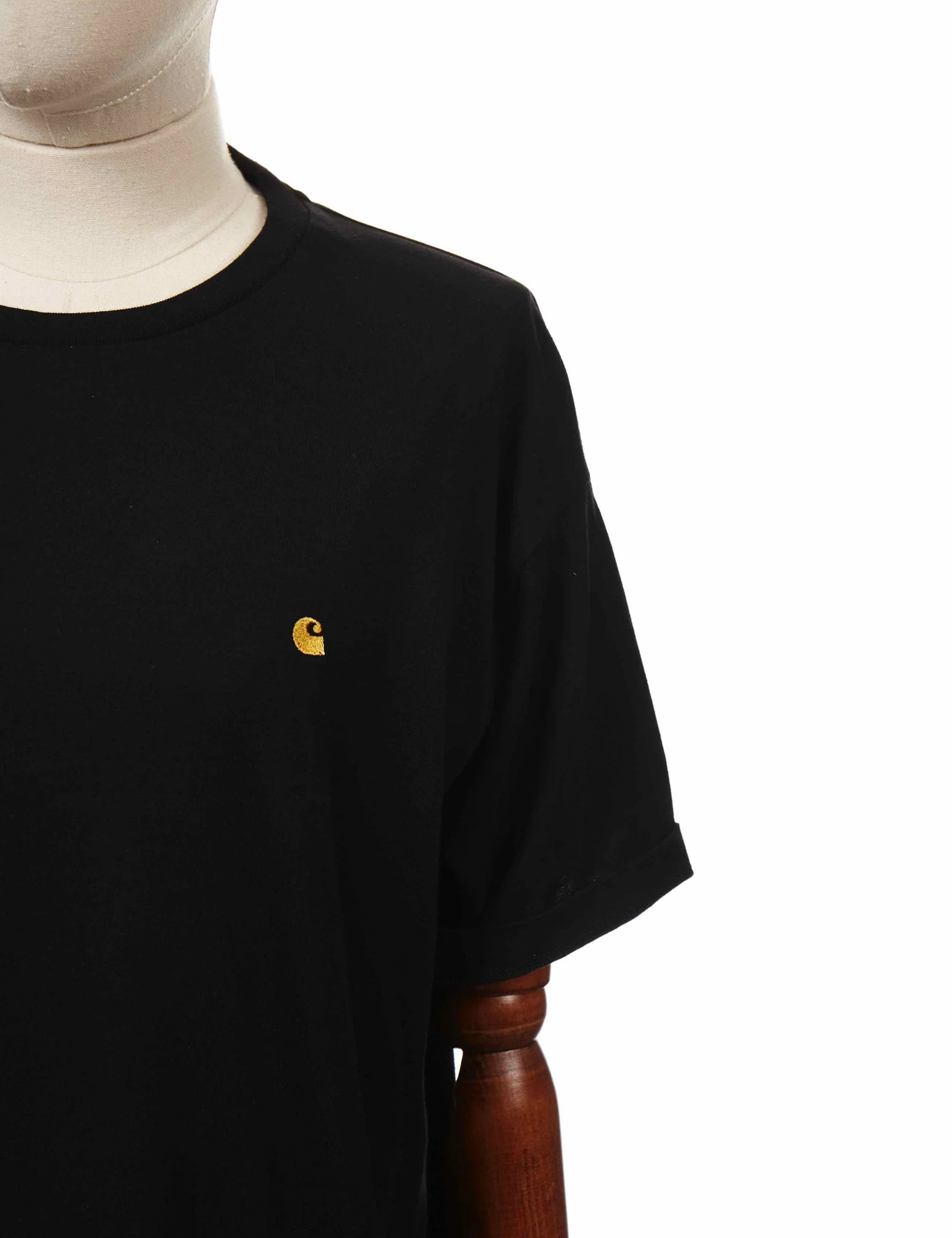 Women's Chase T-Shirt - Black/Gold - Image 3