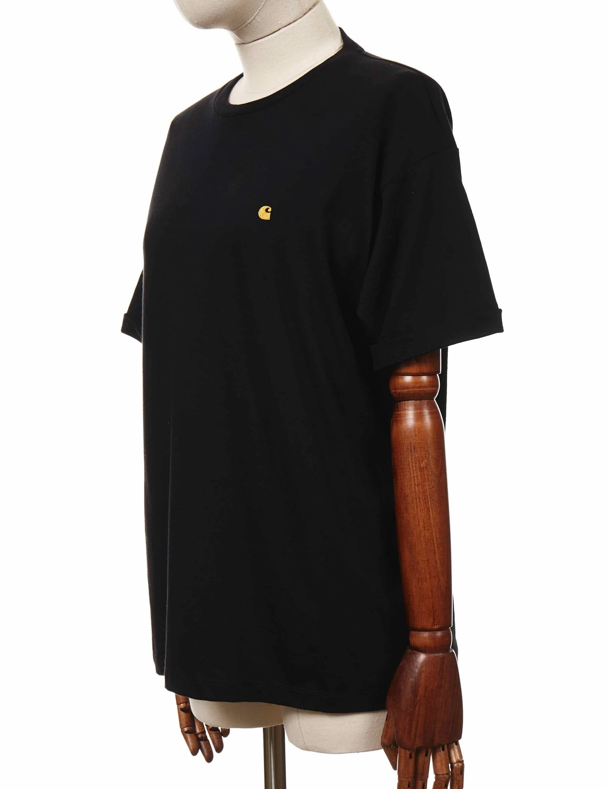 Women's Chase T-Shirt - Black/Gold - Image 4