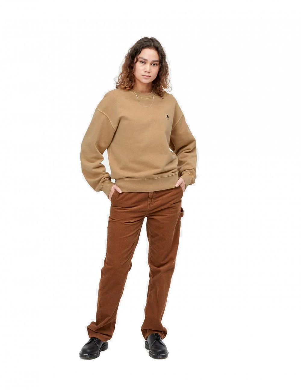 Women's Nelson Crew Sweat - Dusty H Brown - Image 3