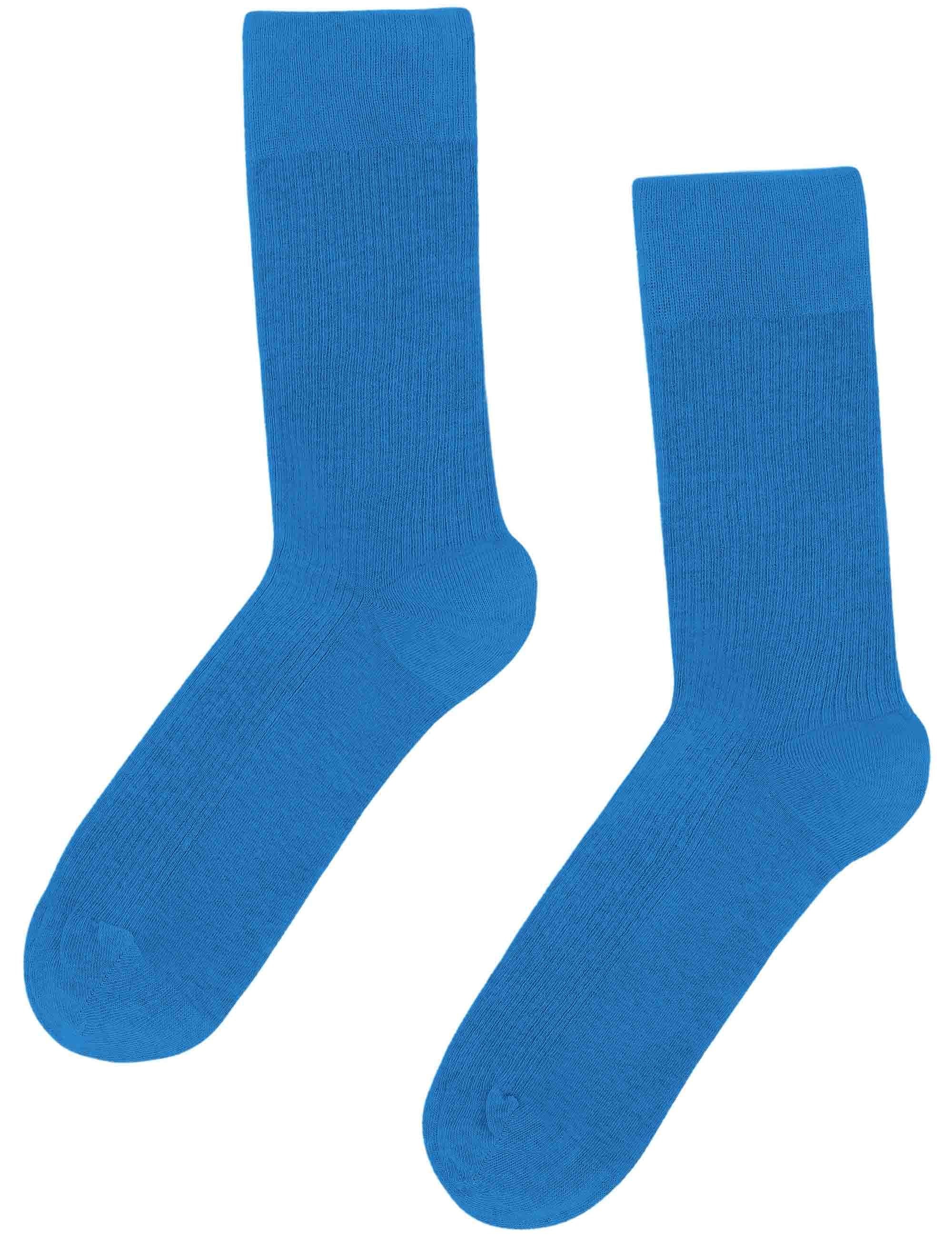 Classic Organic Socks - Pacific Blue