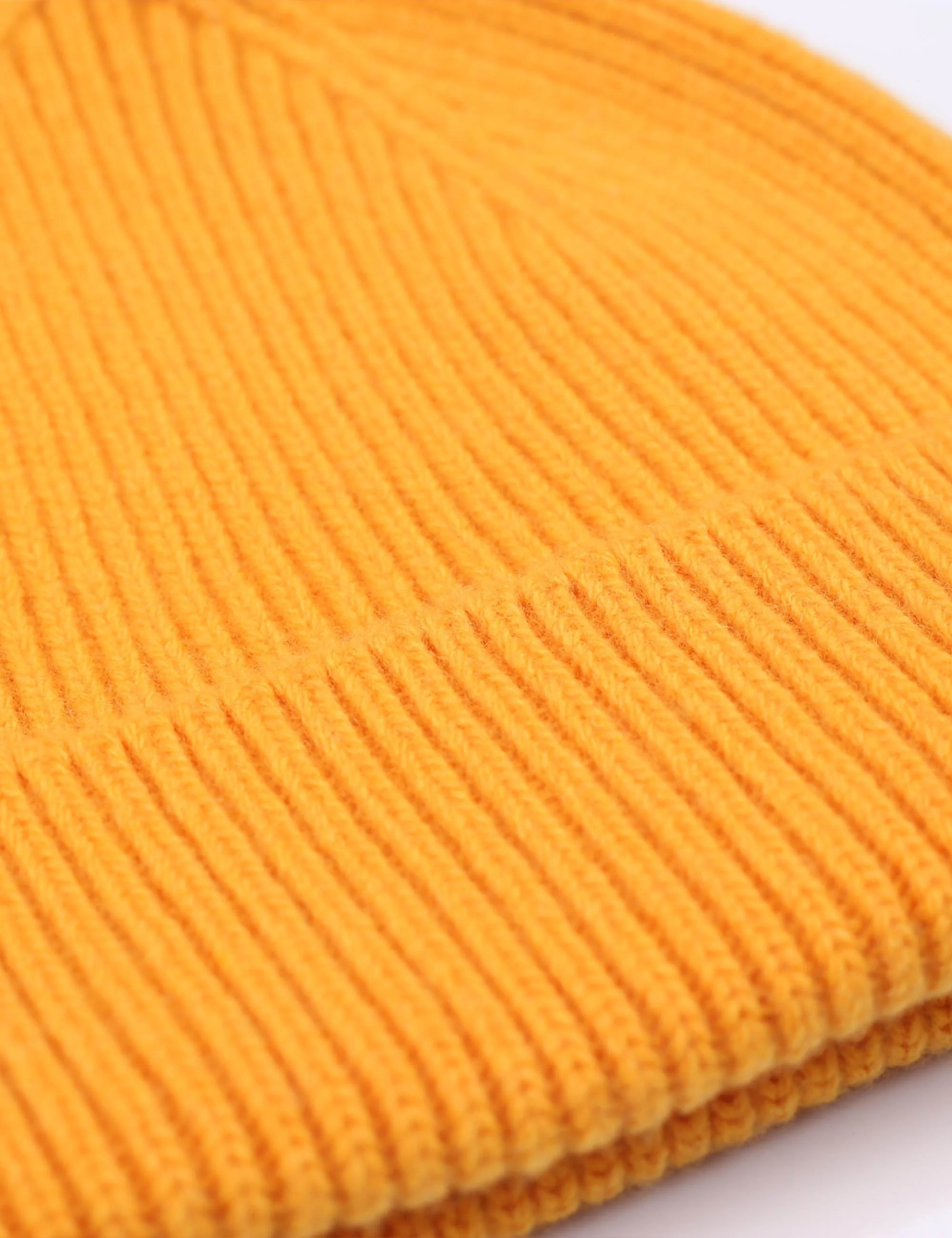Merino Wool Beanie Hat - Burned Yellow - Image 2