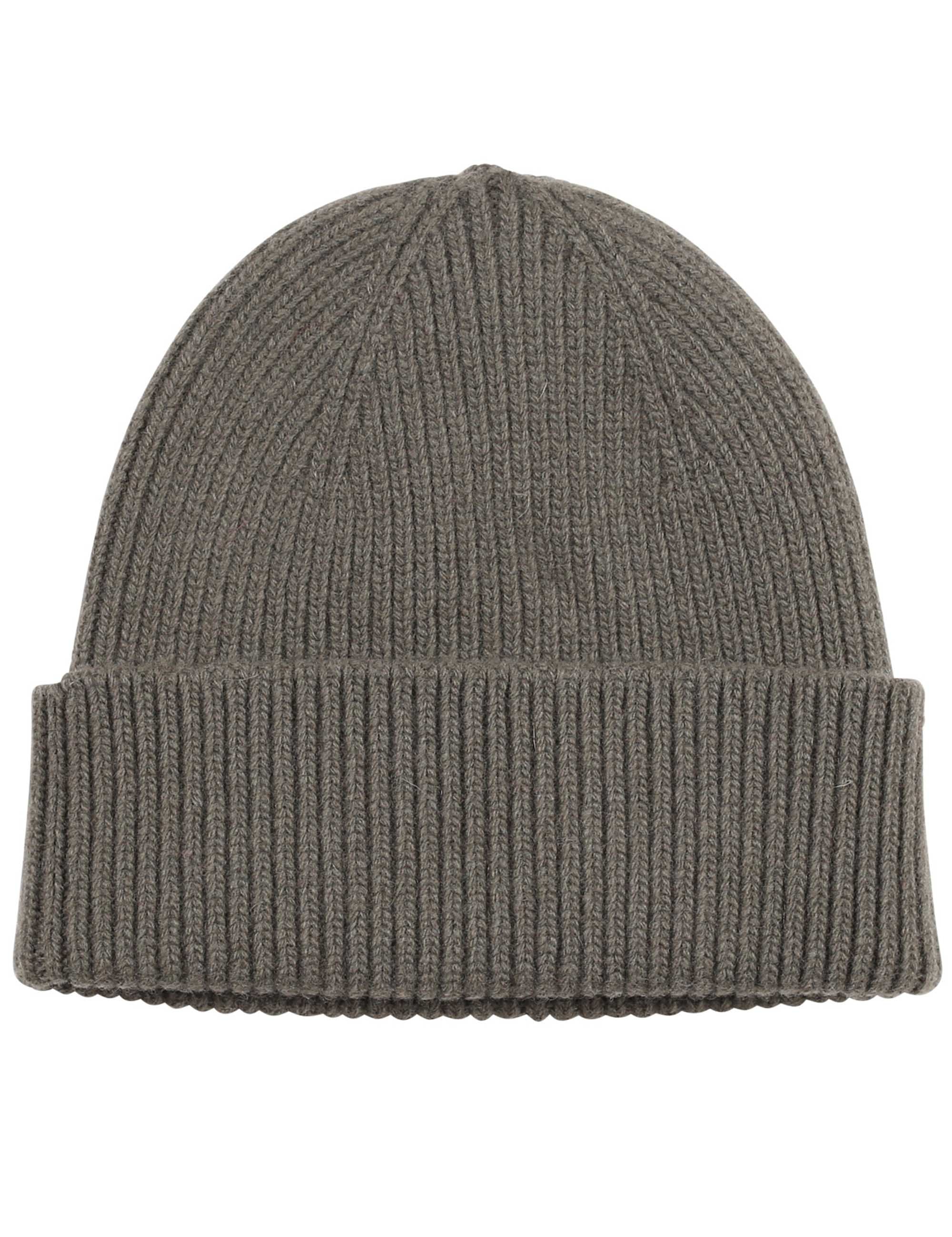 Merino Wool Beanie Hat - Dusty Olive