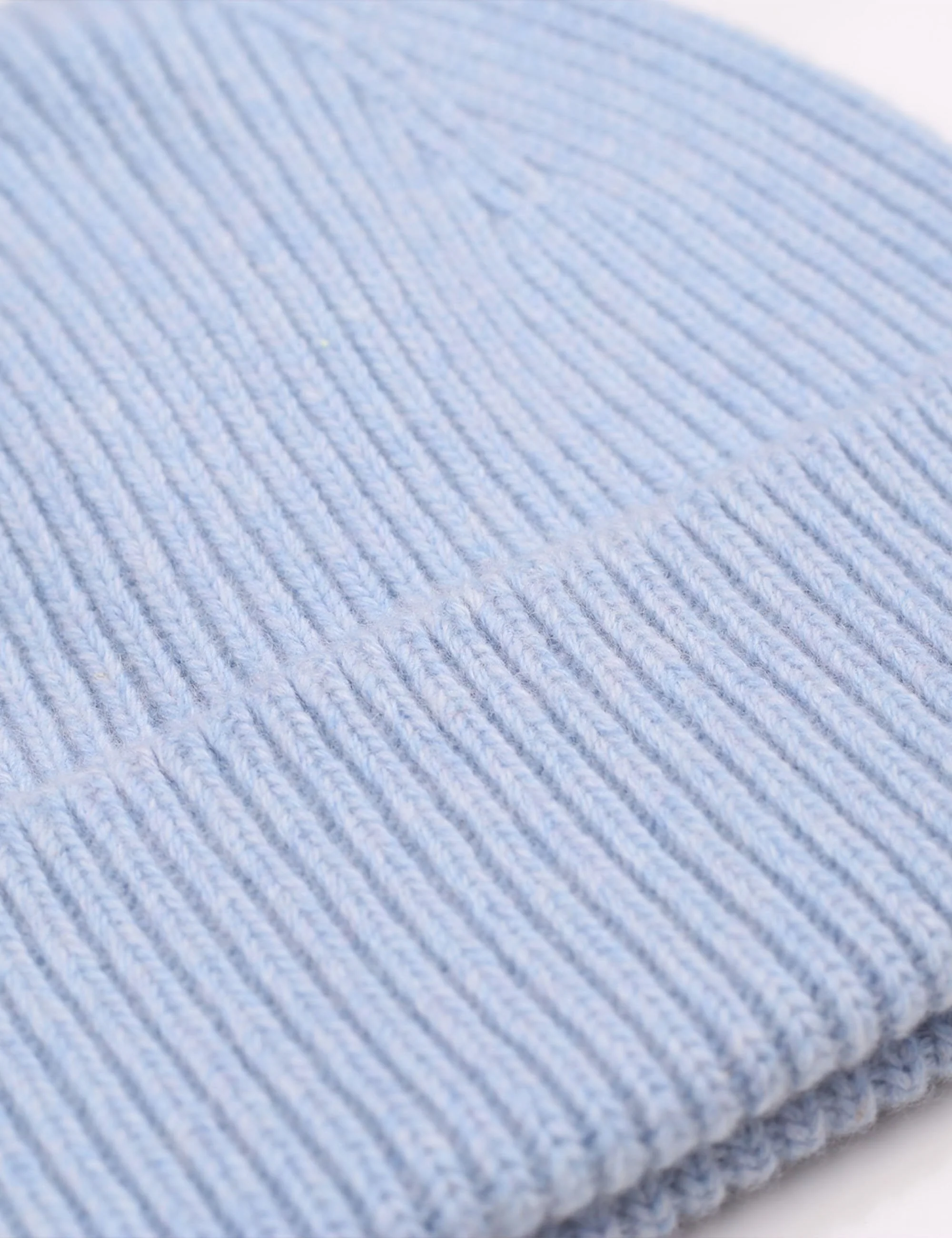 Merino Wool Beanie Hat - Polar Blue - Image 2