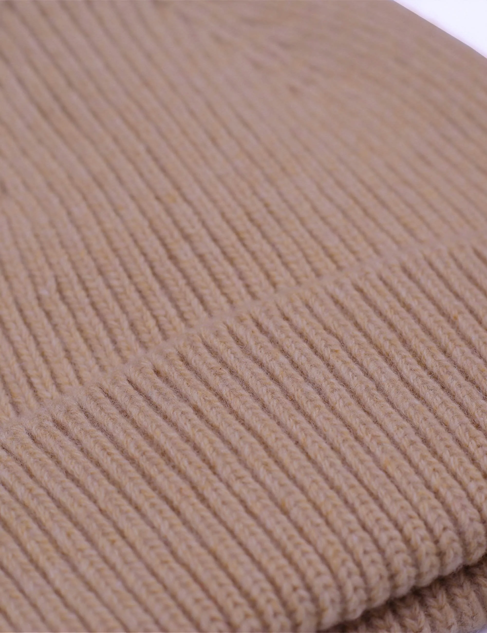 Merino Wool Beanie Hat - Sahara Camel - Image 2