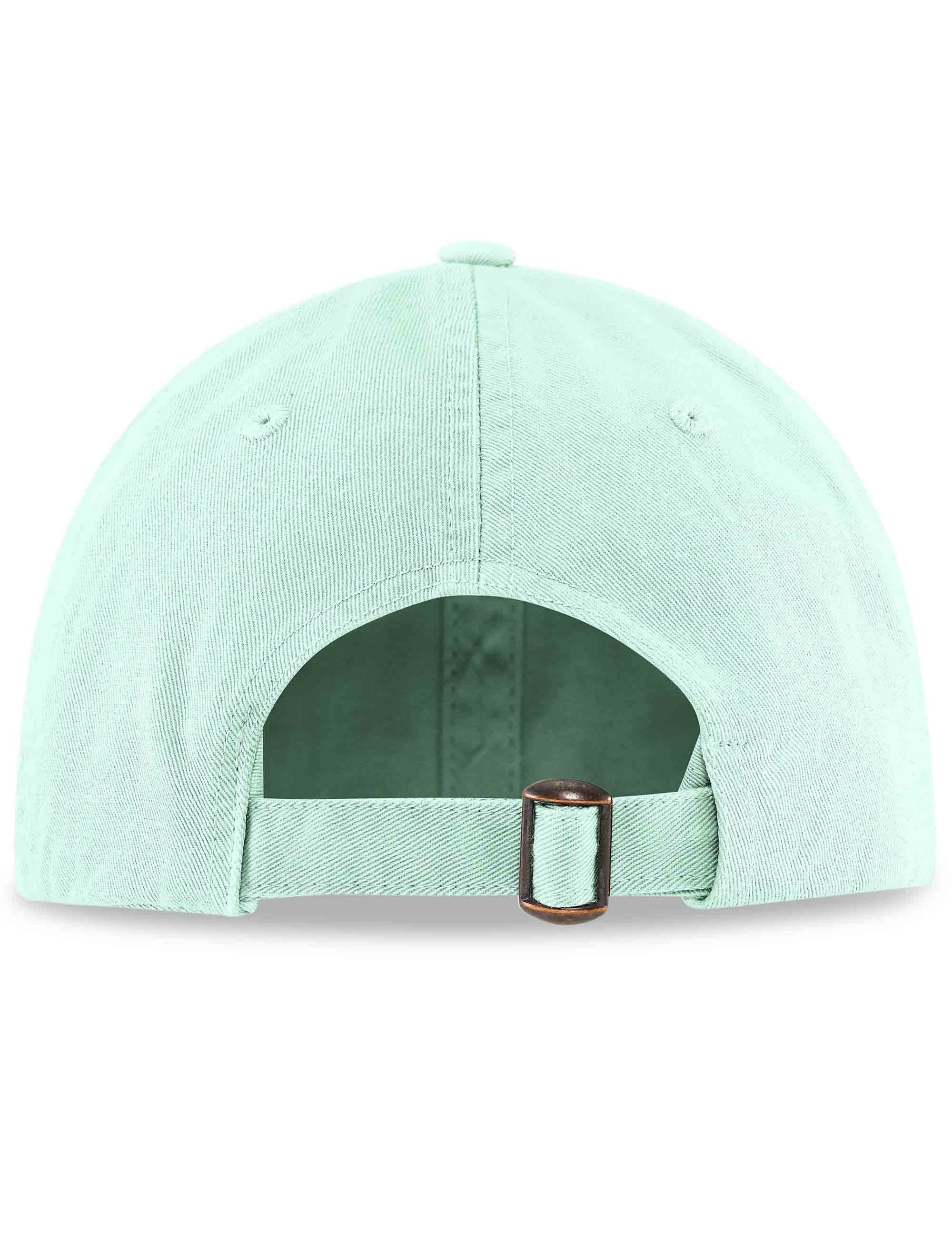 Organic 6 Panel Cap - Light Aqua - Image 2