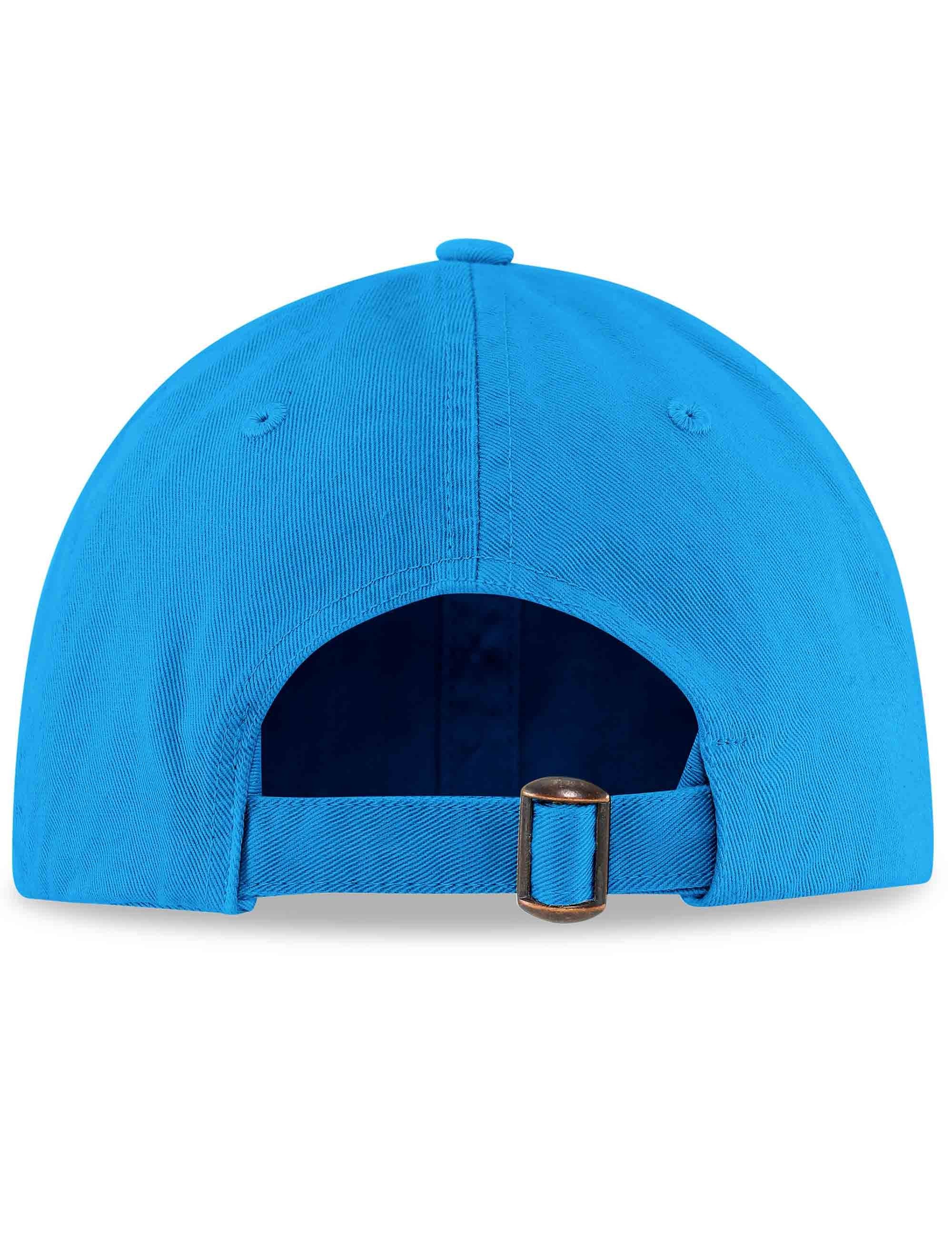 Organic 6 Panel Cap - Pacific Blue - Image 2