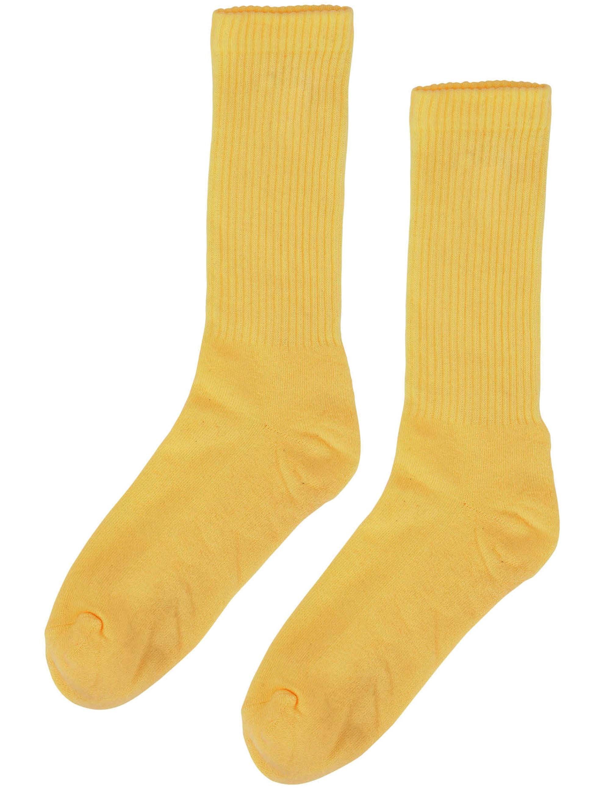 Organic Active Socks - Burned Yellow