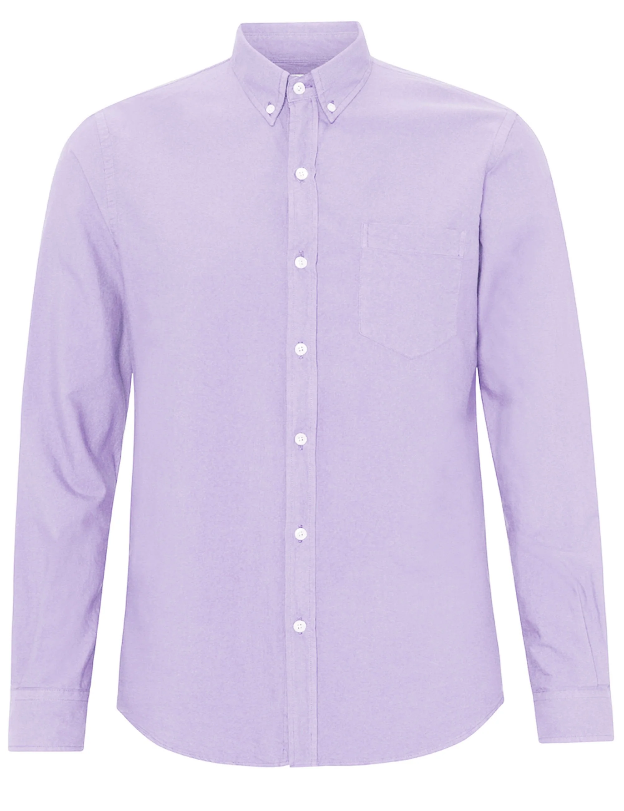 Organic Button Down Shirt - Soft Lavender