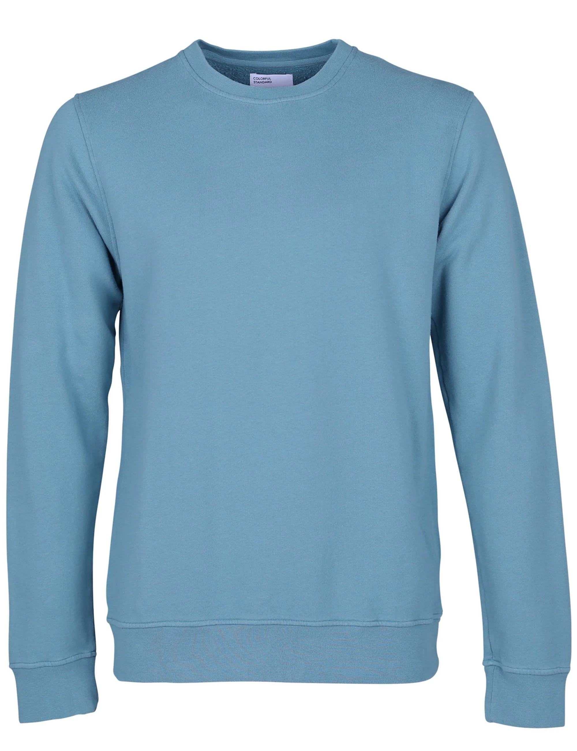 Organic Crew Sweat - Stone Blue