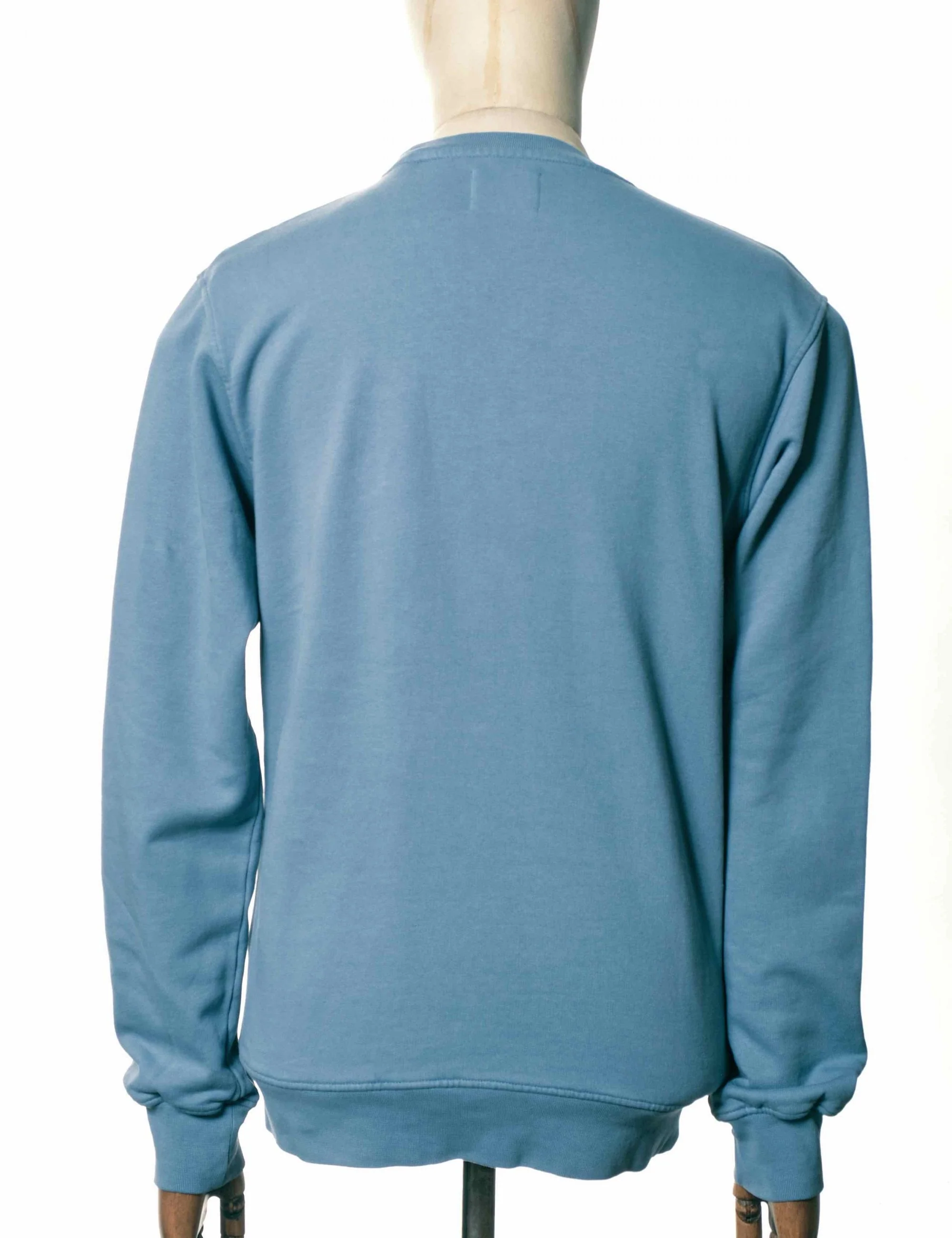 Organic Crew Sweat - Stone Blue - Image 3