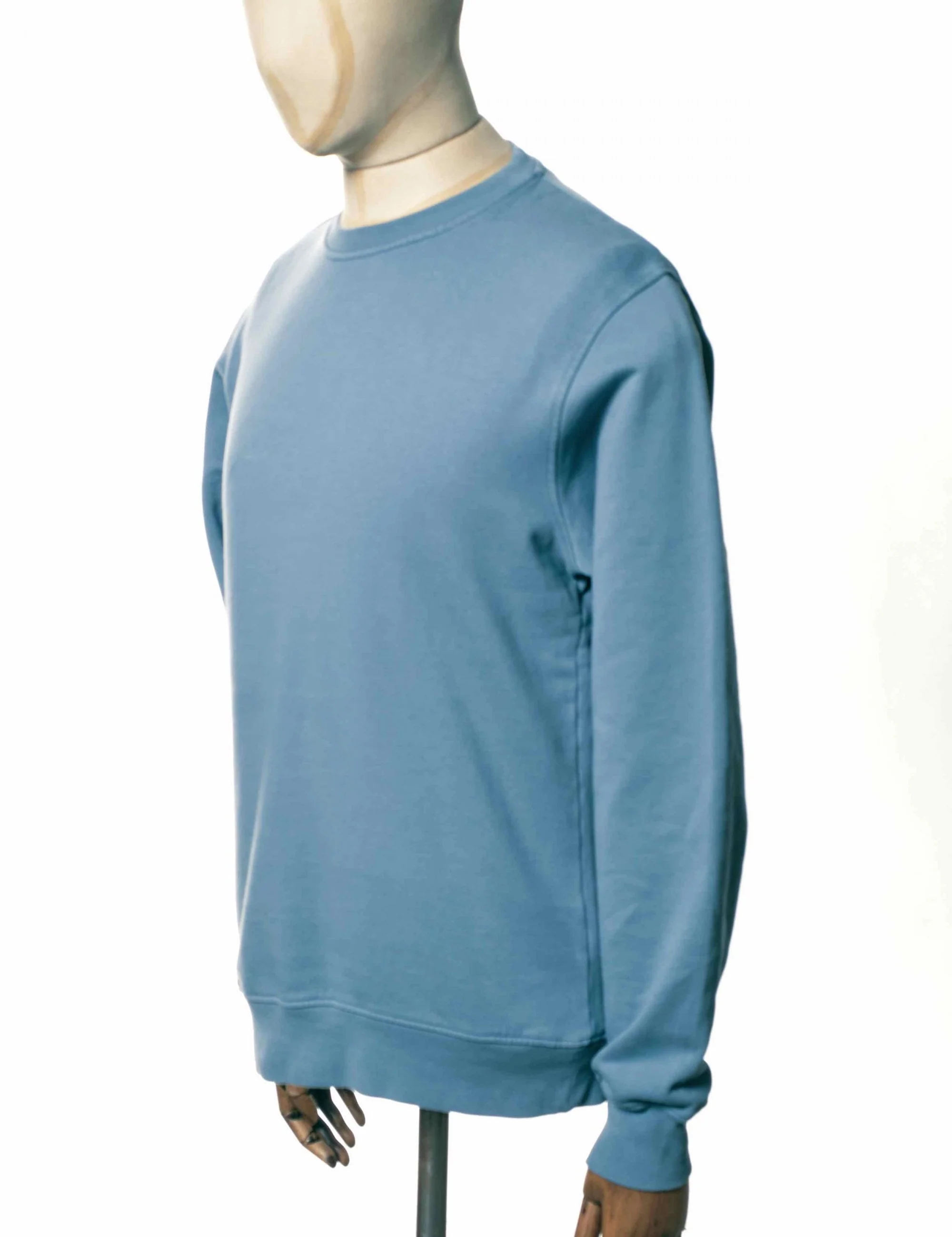Organic Crew Sweat - Stone Blue - Image 4