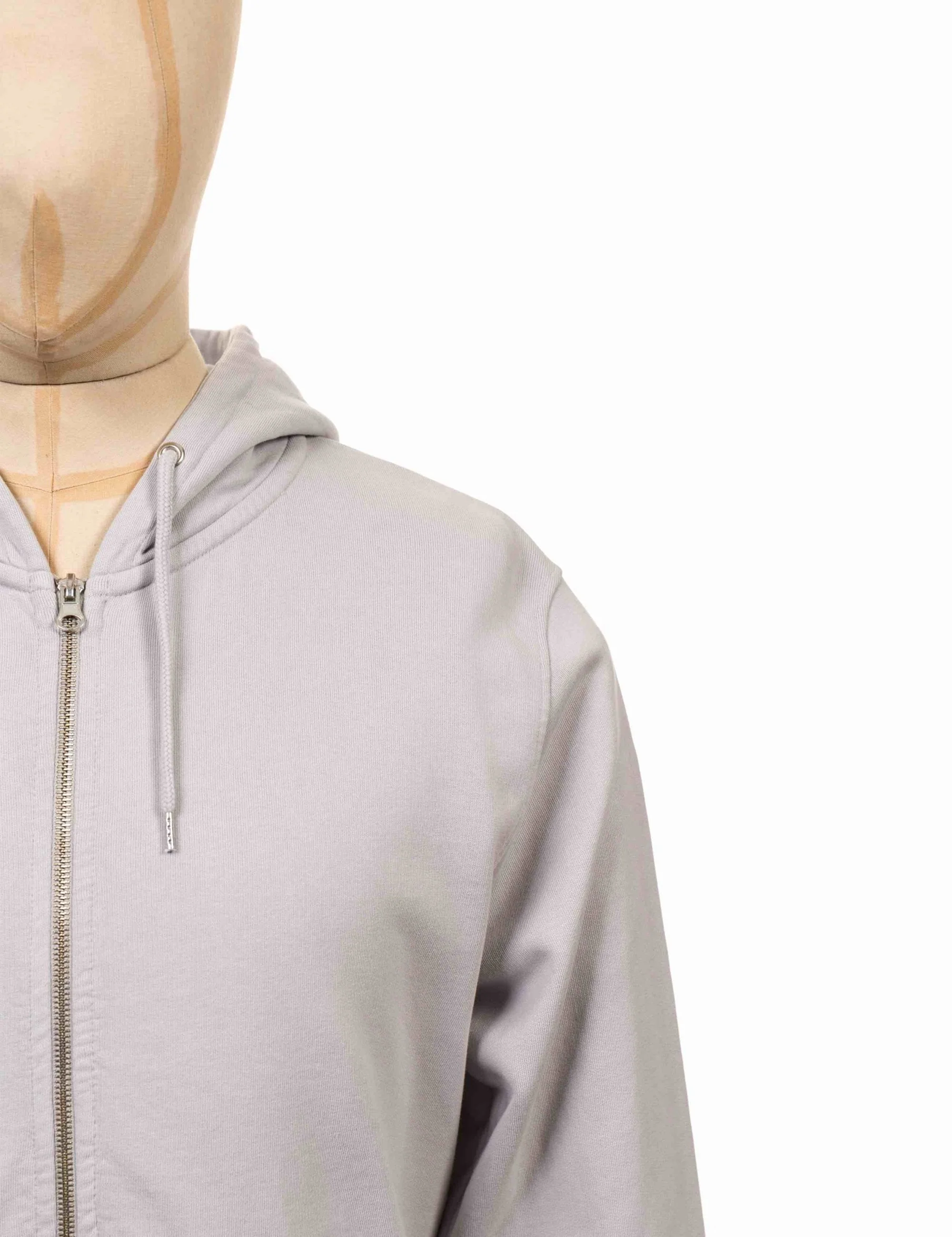Organic Hooded Jacket - Limestone Grey - Image 3