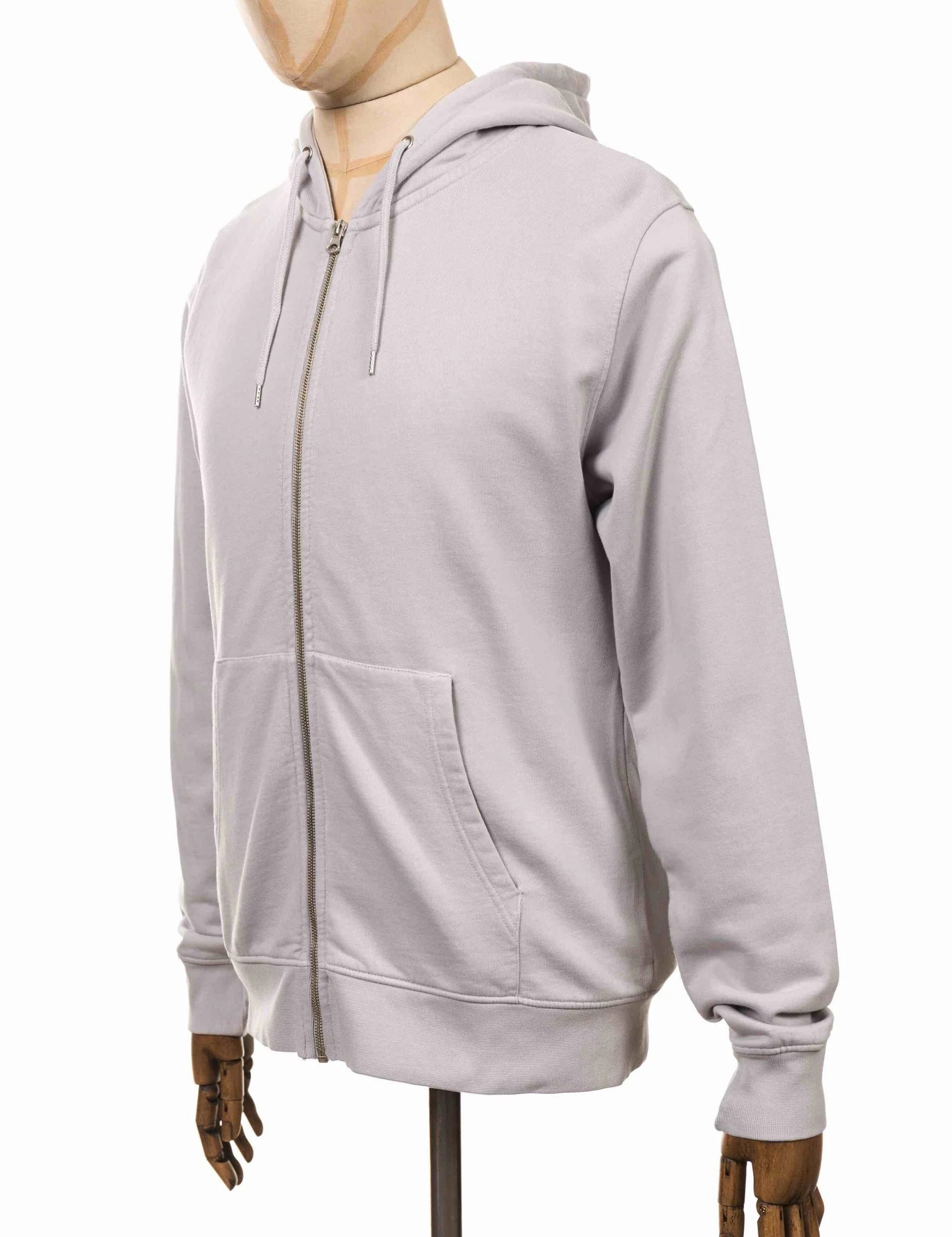 Organic Hooded Jacket - Limestone Grey - Image 4
