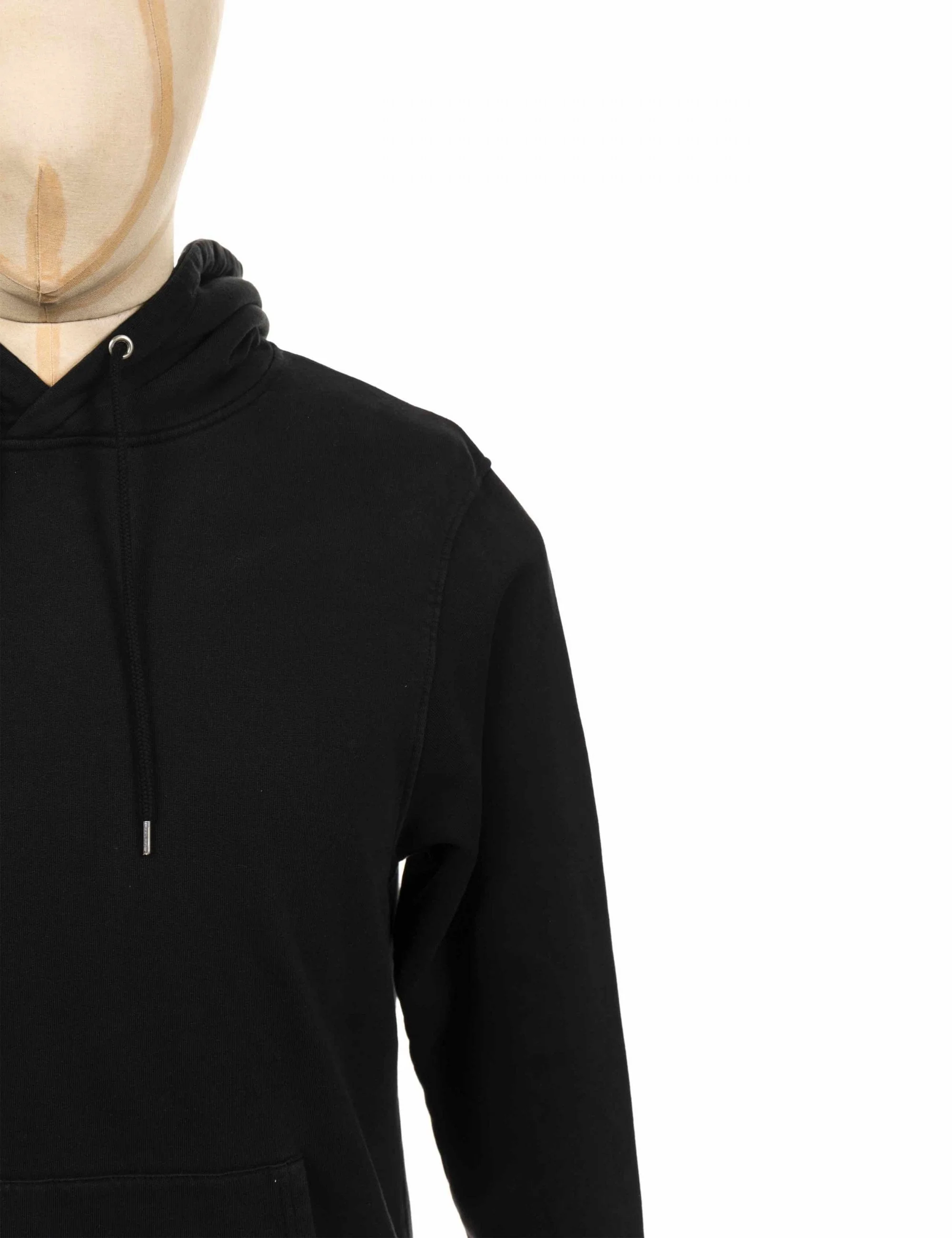 Organic Hooded Sweat - Deep Black - Image 3