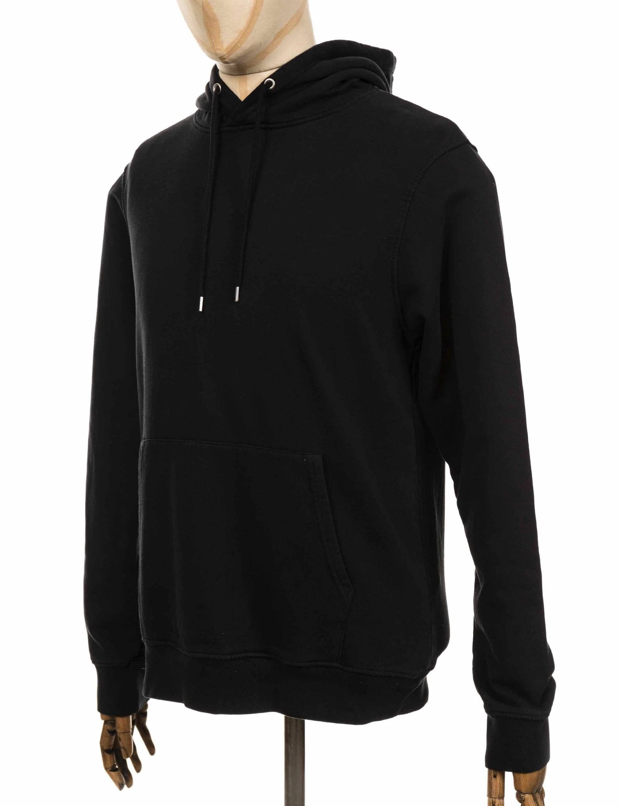 Organic Hooded Sweat - Deep Black - Image 4
