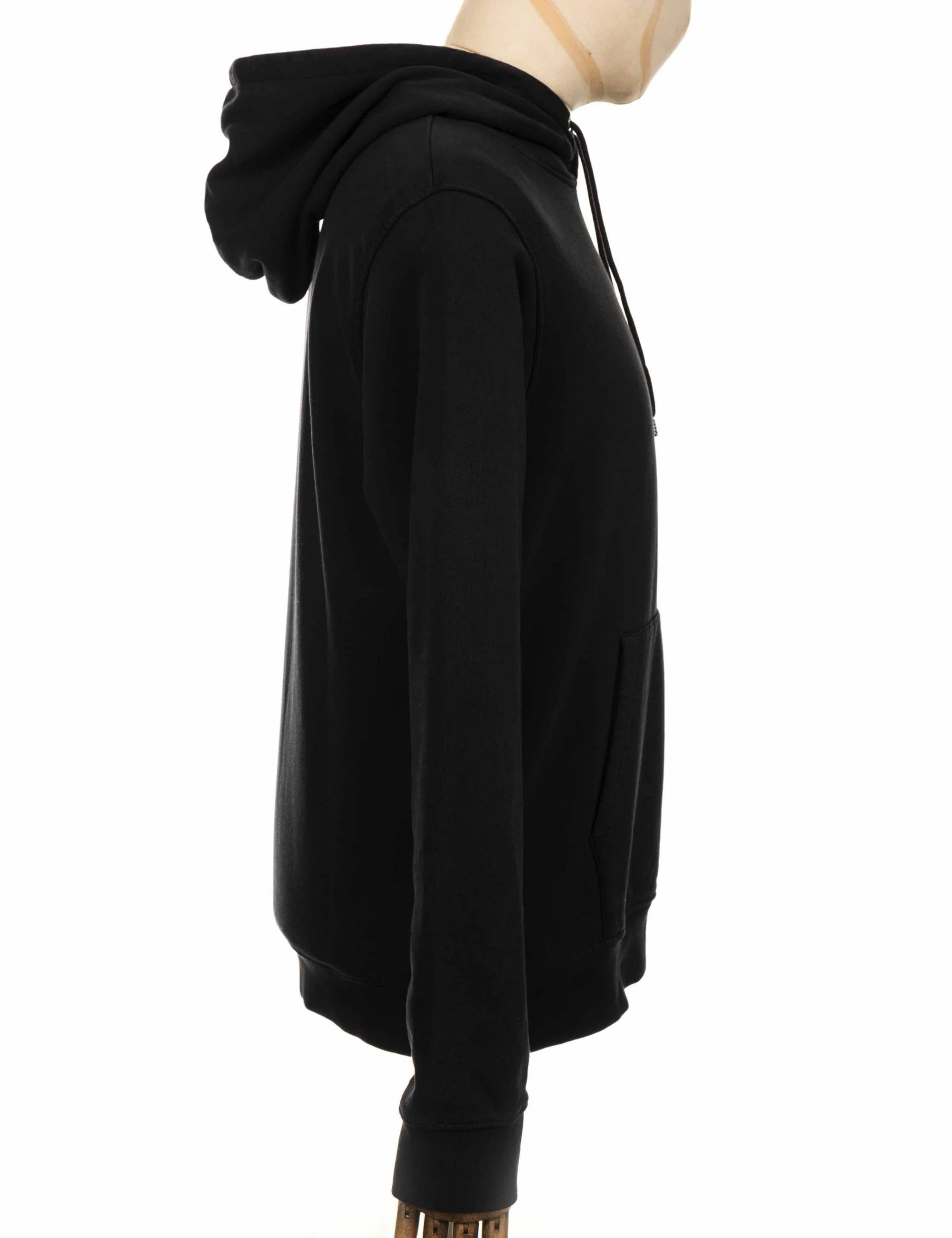 Organic Hooded Sweat - Deep Black - Image 5