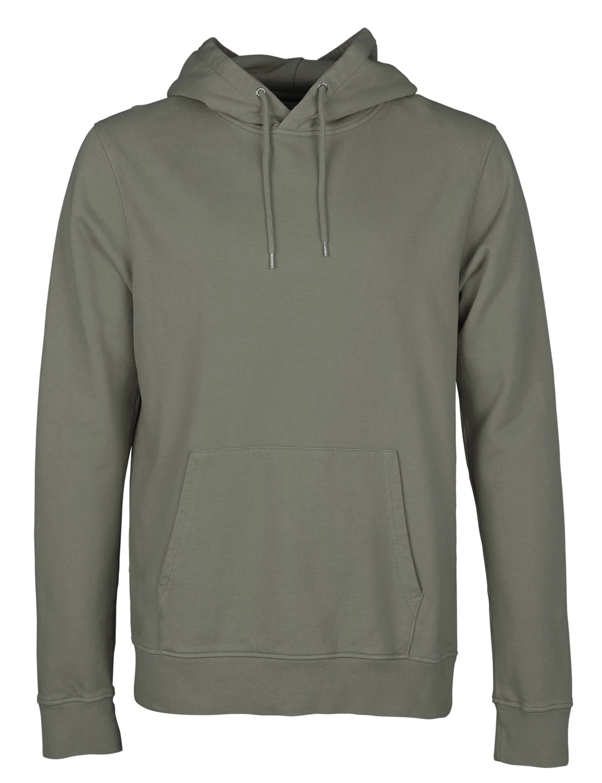 Organic Hooded Sweat - Dusty Olive
