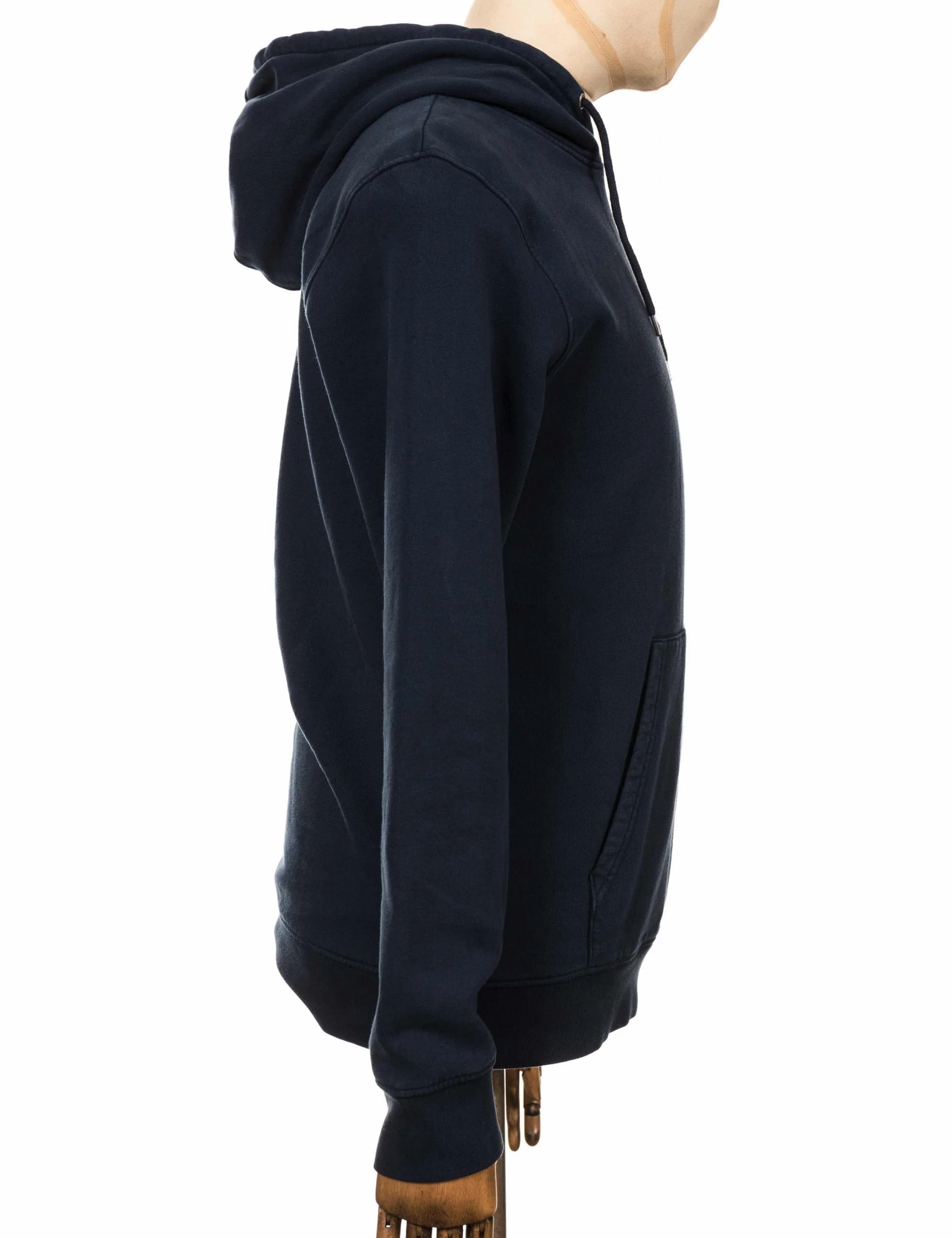 Organic Hooded Sweat - Navy Blue - Image 5