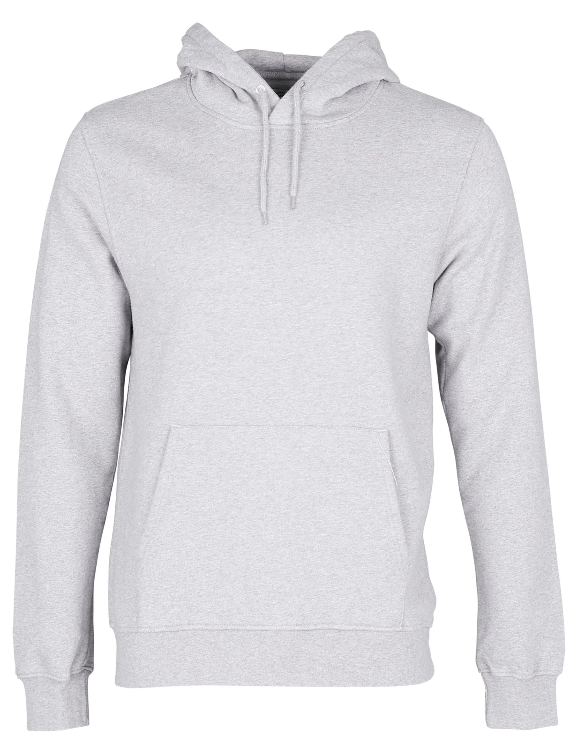 Organic Hooded Sweat - Snow Melange