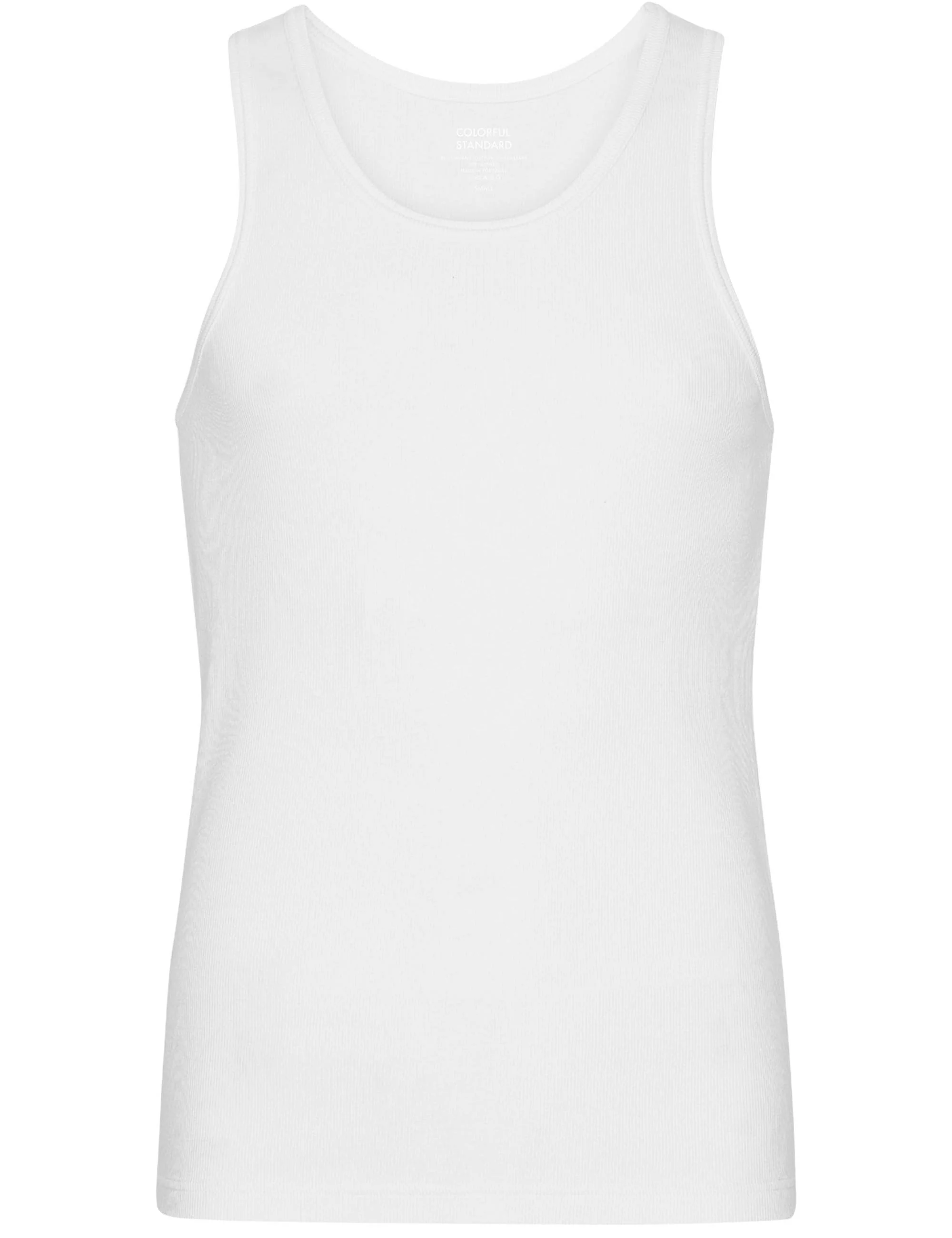 Organic Rib Tank Top - Optical White