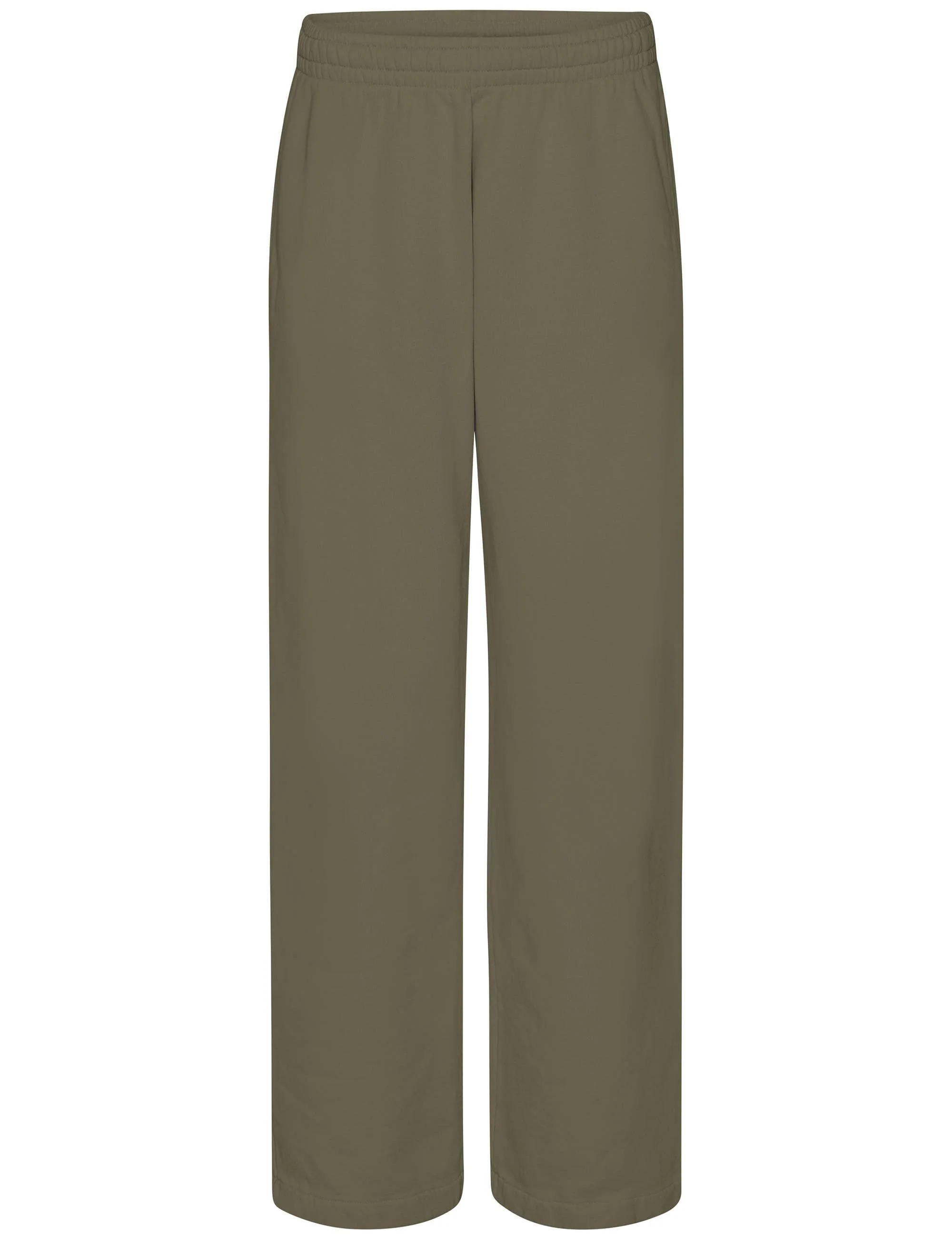 Organic Straight Leg Sweat Pants - Dusty Olive