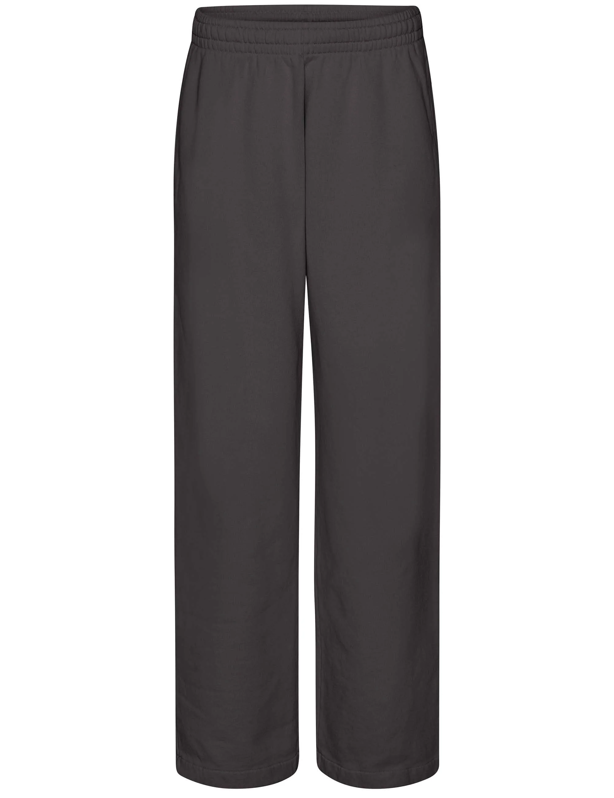 Organic Straight Leg Sweat Pants - Lava Grey
