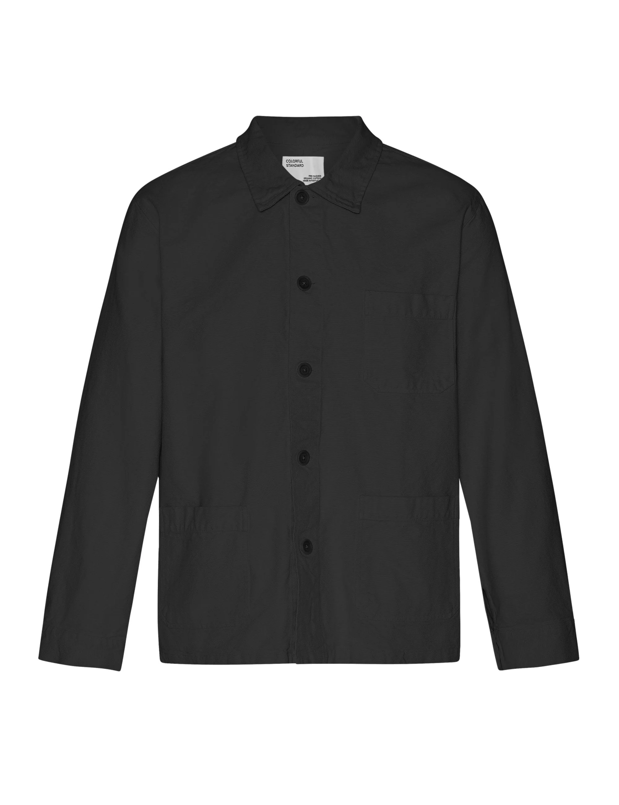 Organic Workwear Jacket - Deep Black