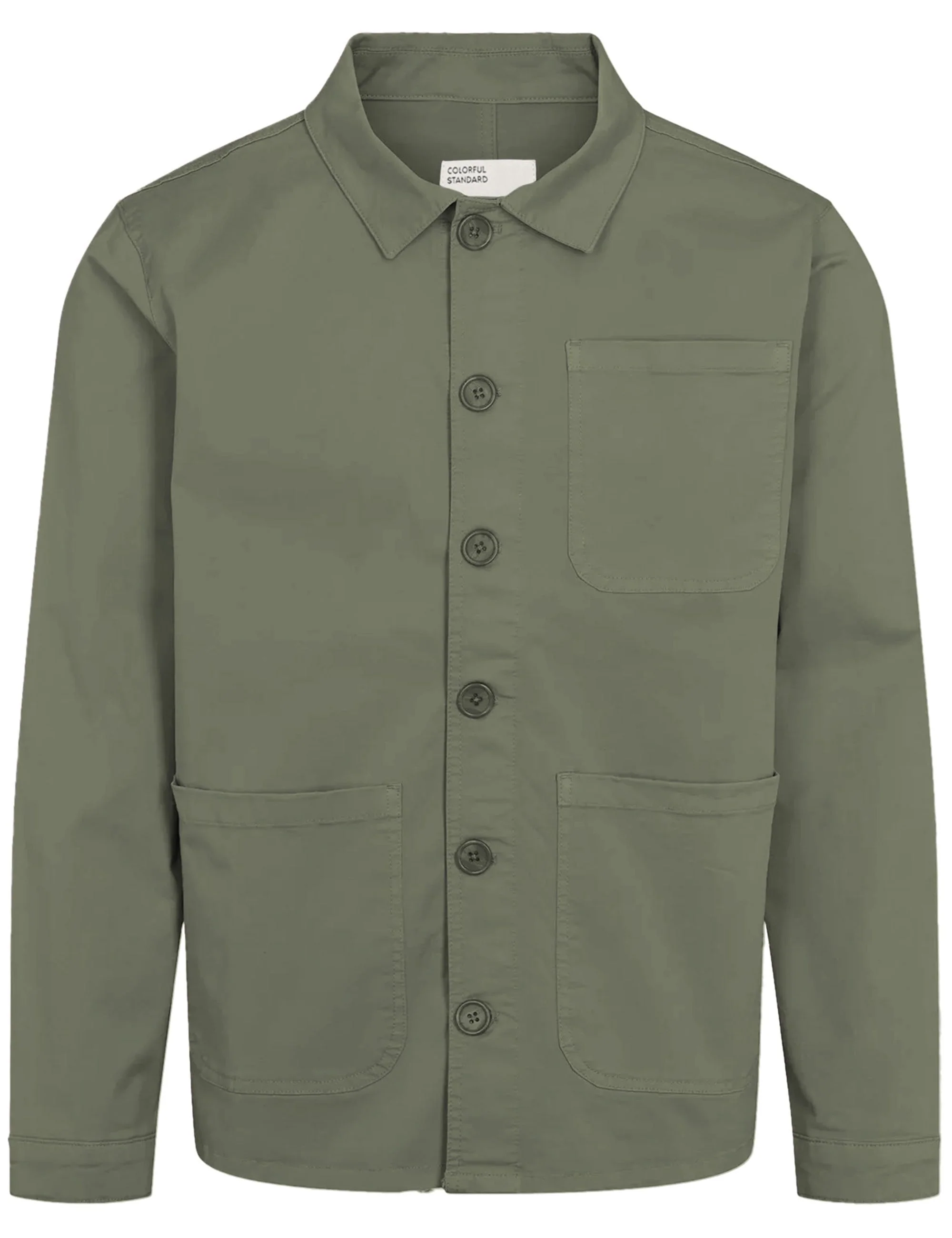 Organic Workwear Jacket - Dusty Olive