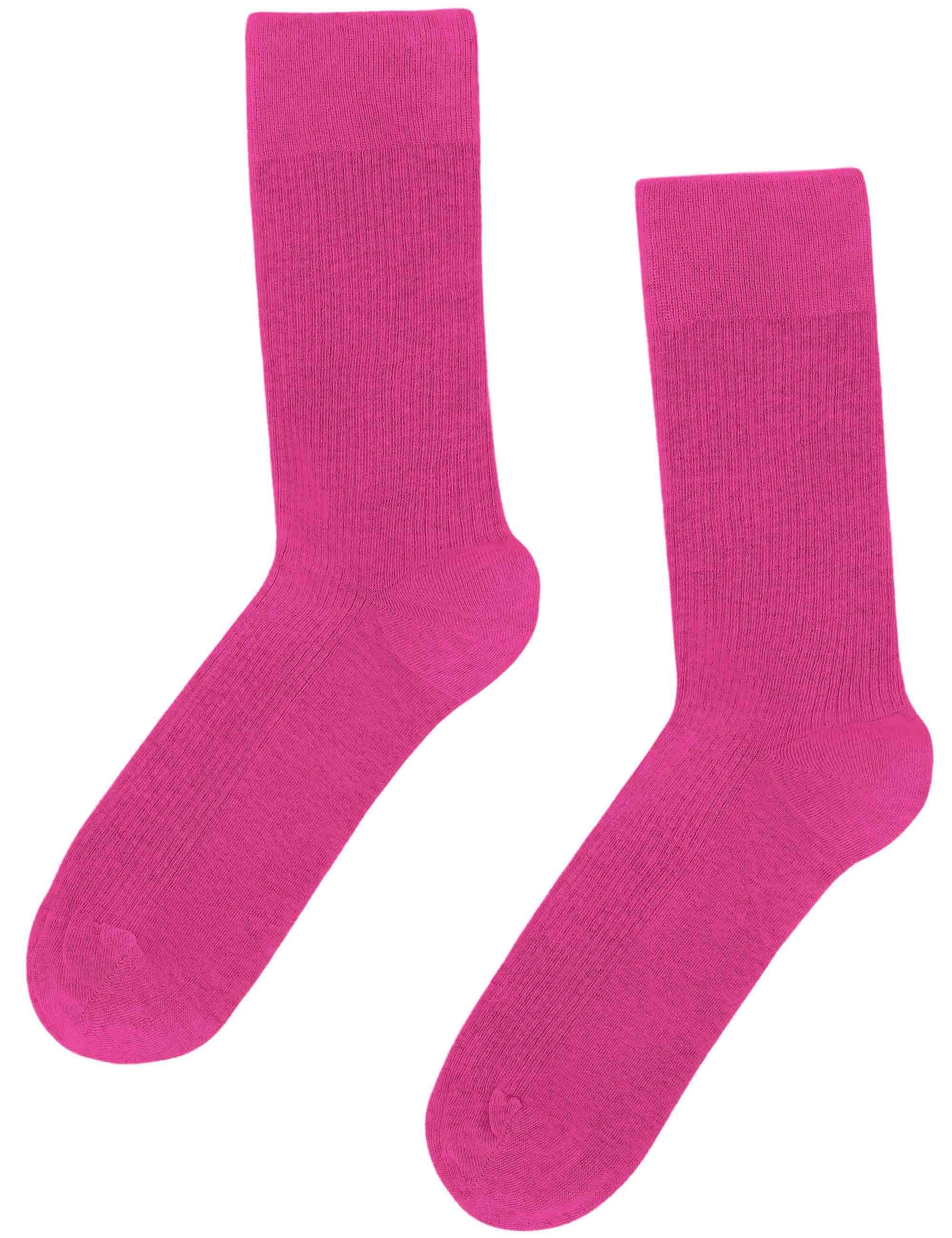 Women's Classic Organic Socks - Bubblegum Pink