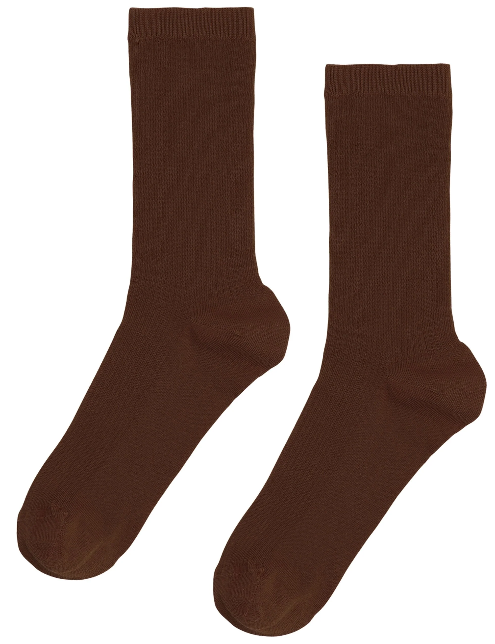 Women's Classic Organic Socks - Coffee Brown