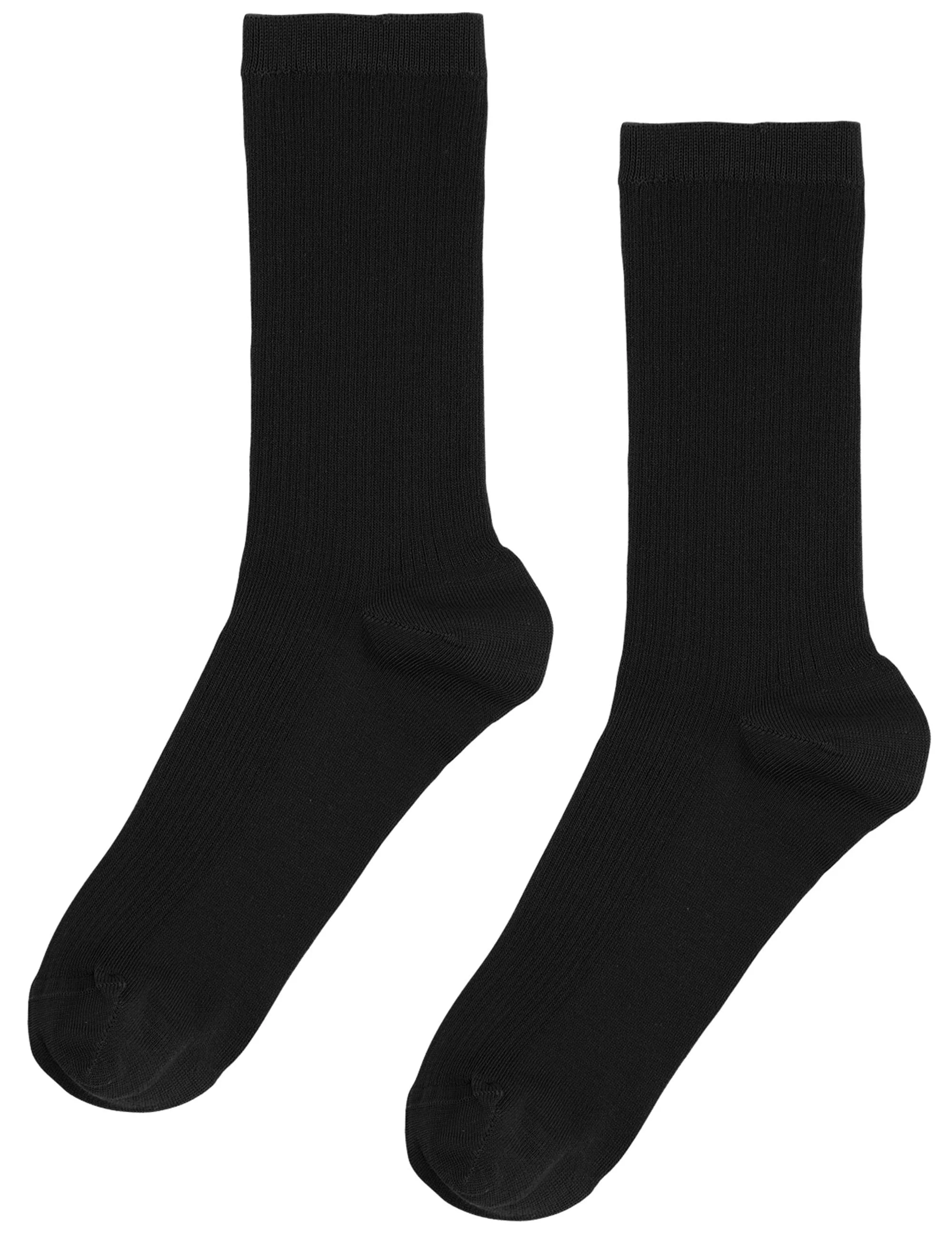 Women's Classic Organic Socks - Deep Black