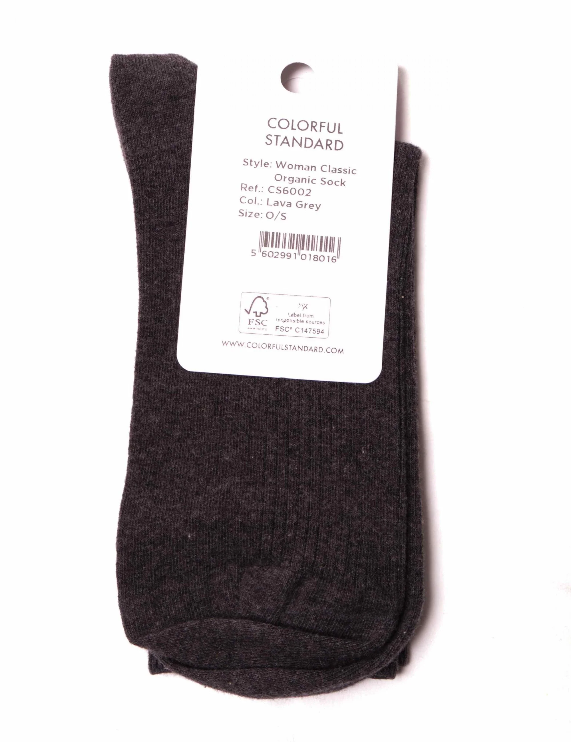 Women's Classic Organic Socks - Lava Grey - Image 3
