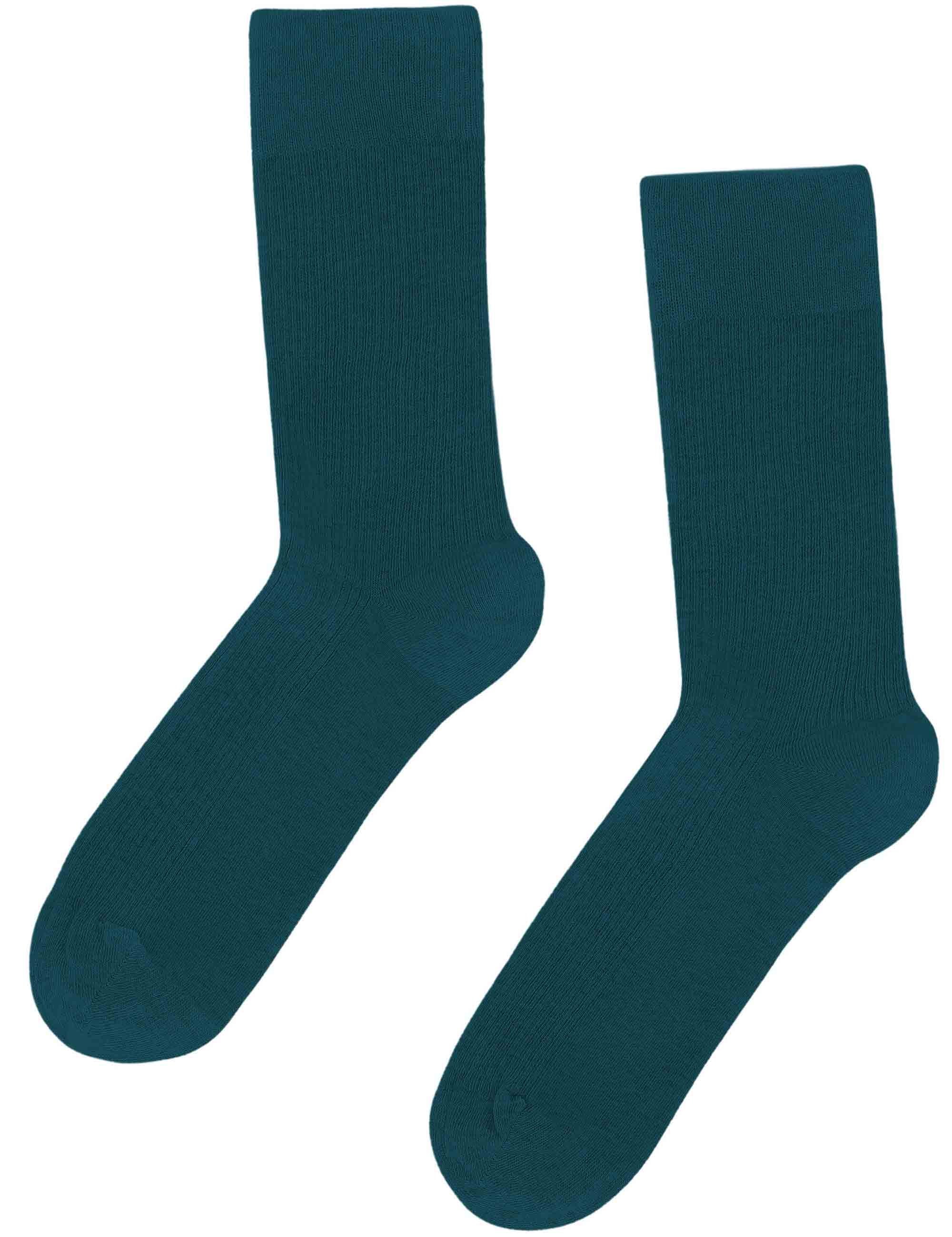 Women's Classic Organic Socks - Ocean Green