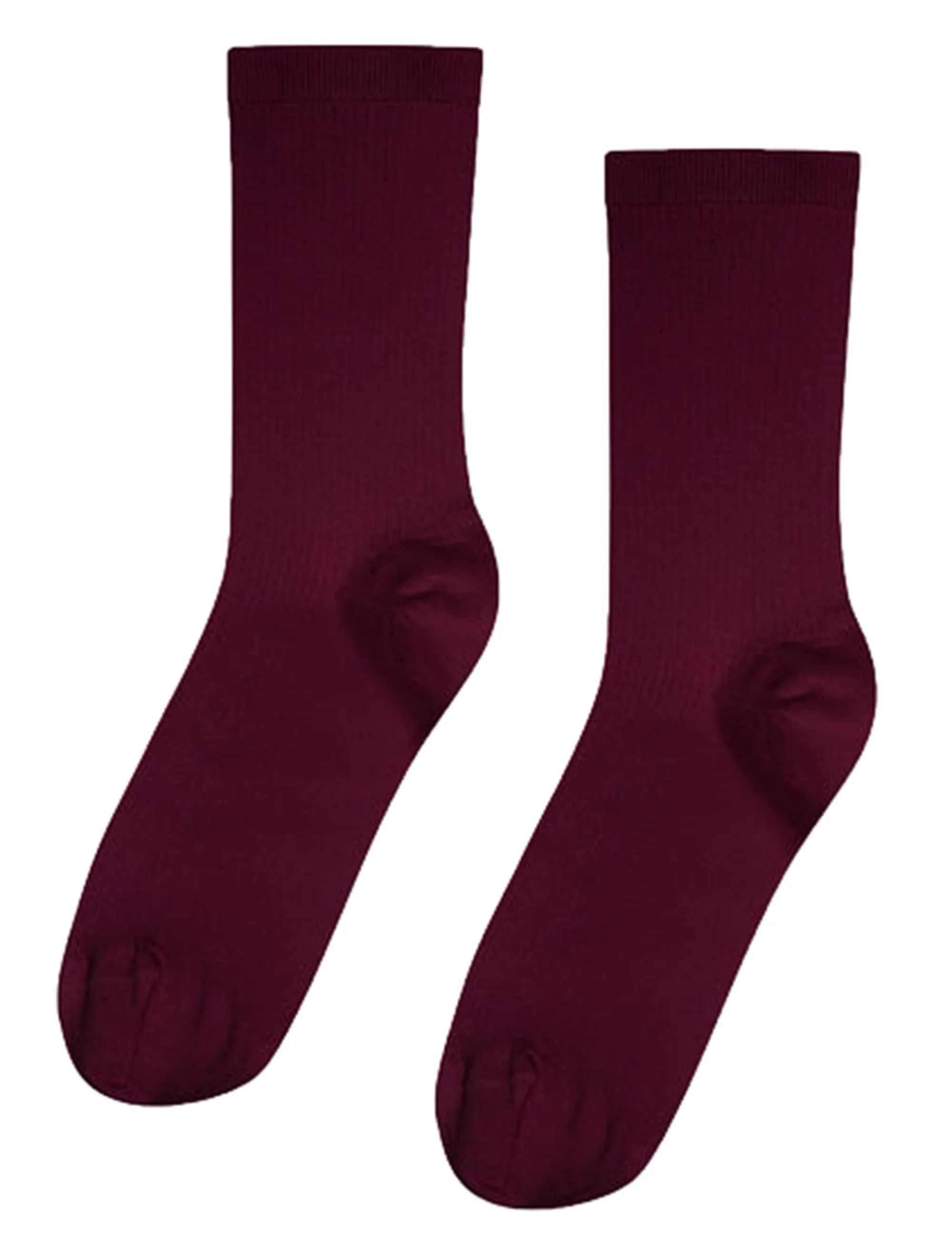 Women's Merino Wool Blend Socks - Oxblood Red