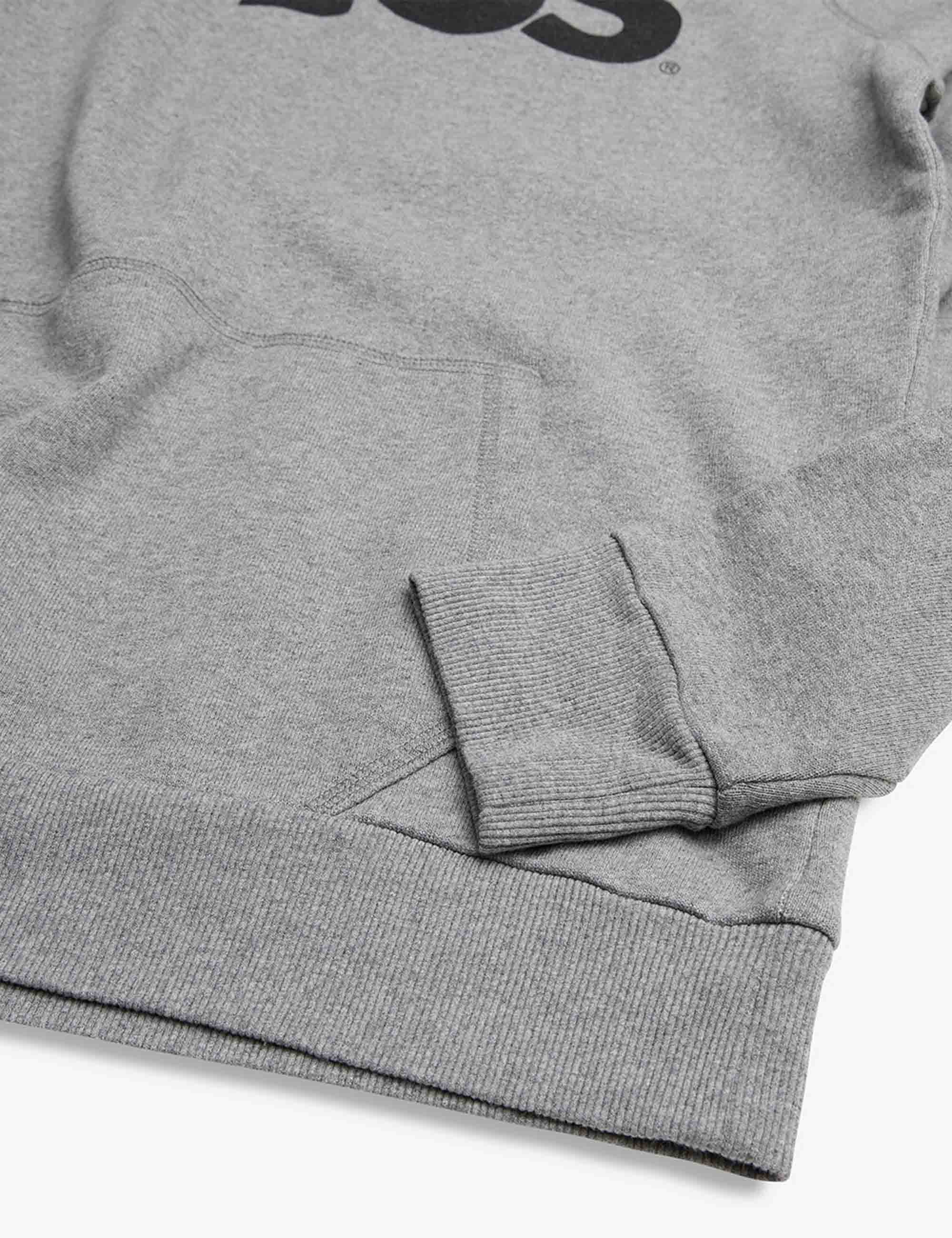 All Caps Hooded Sweat - Grey Heather - Image 4