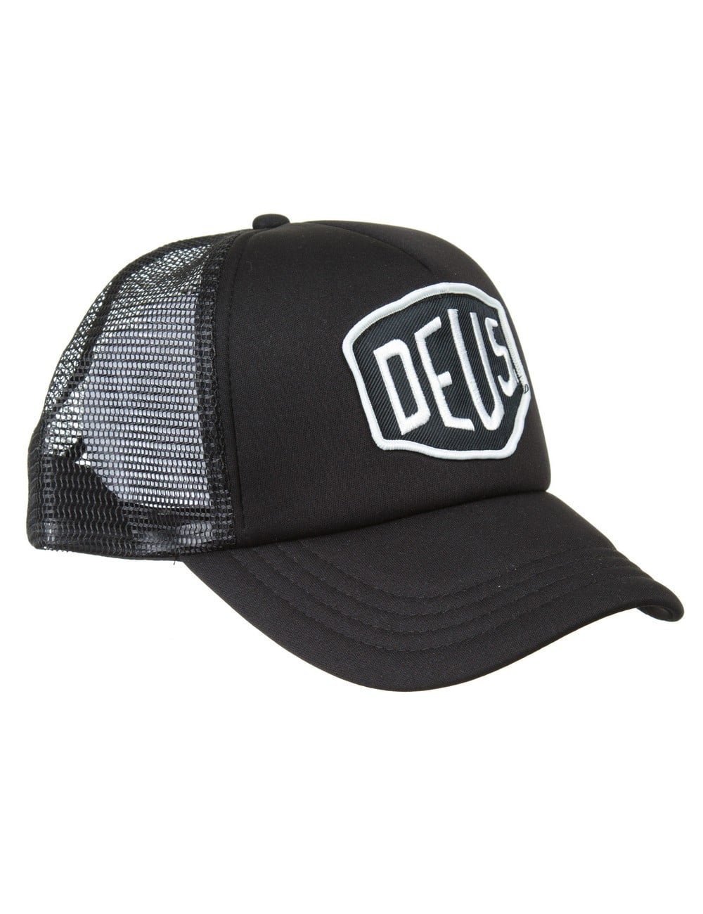 Baylands Trucker Mesh Hat - Black/White - Image 4