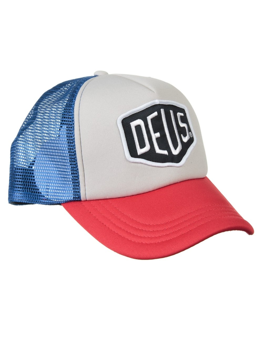 Baylands Trucker Mesh Hat - Blue/Red - Image 4