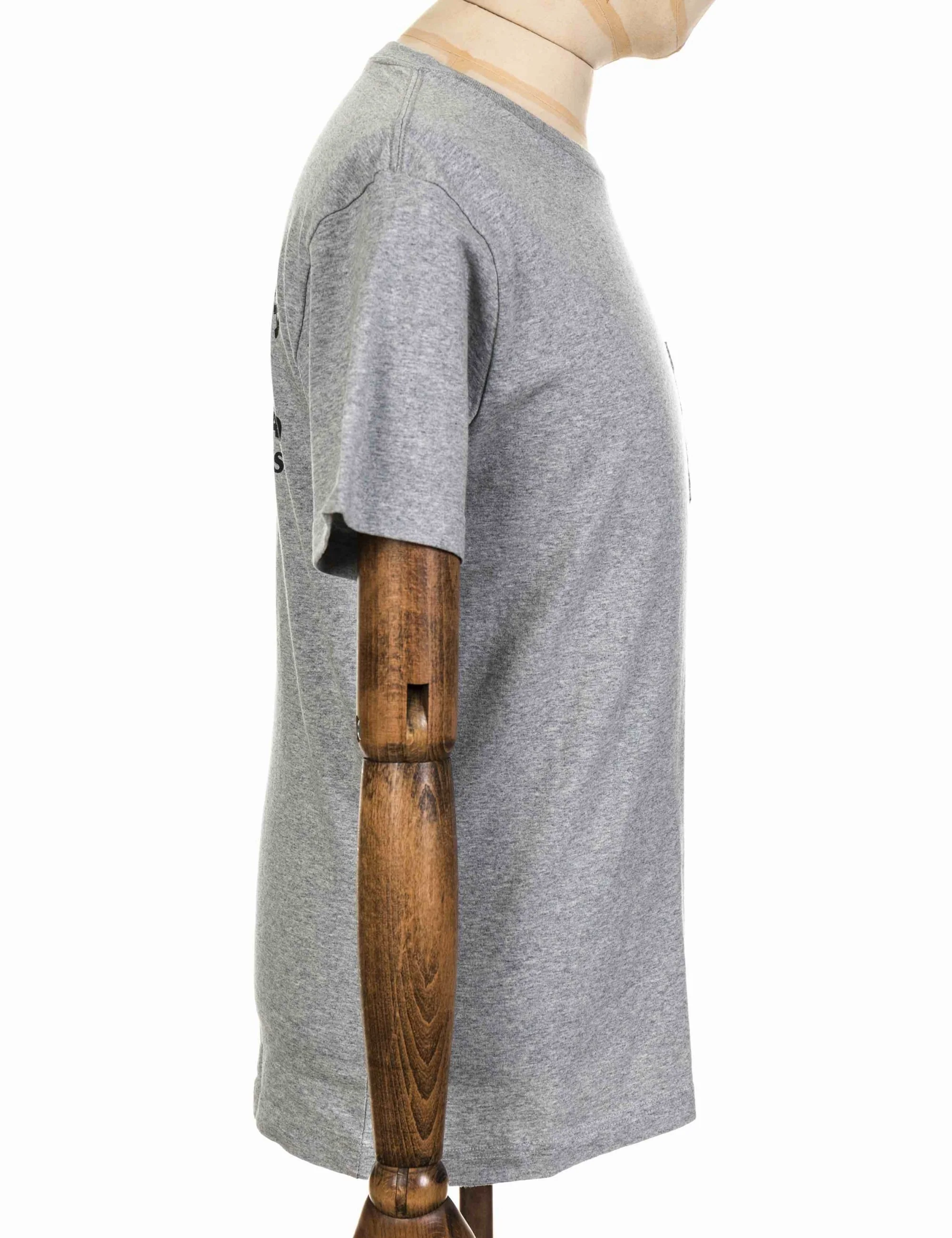 Camperdown Address Pocket T-Shirt - Grey Heather - Image 5