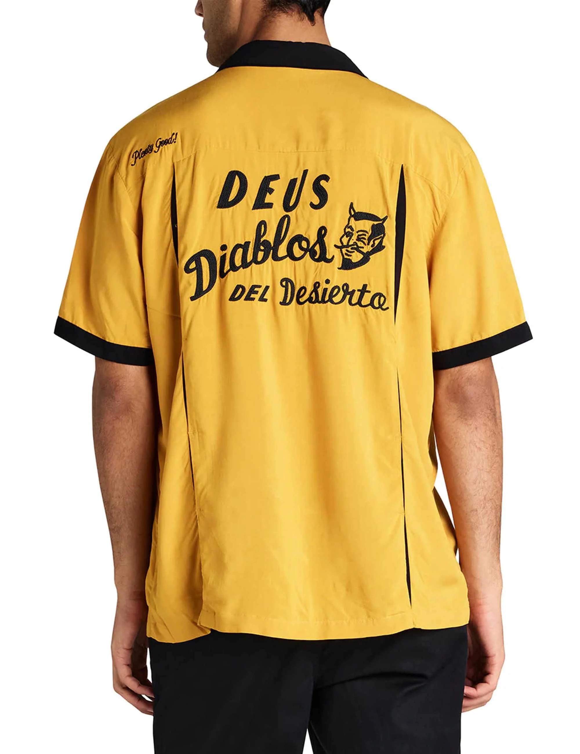 Diablo Bowling Shirt - Golden Yellow - Image 2