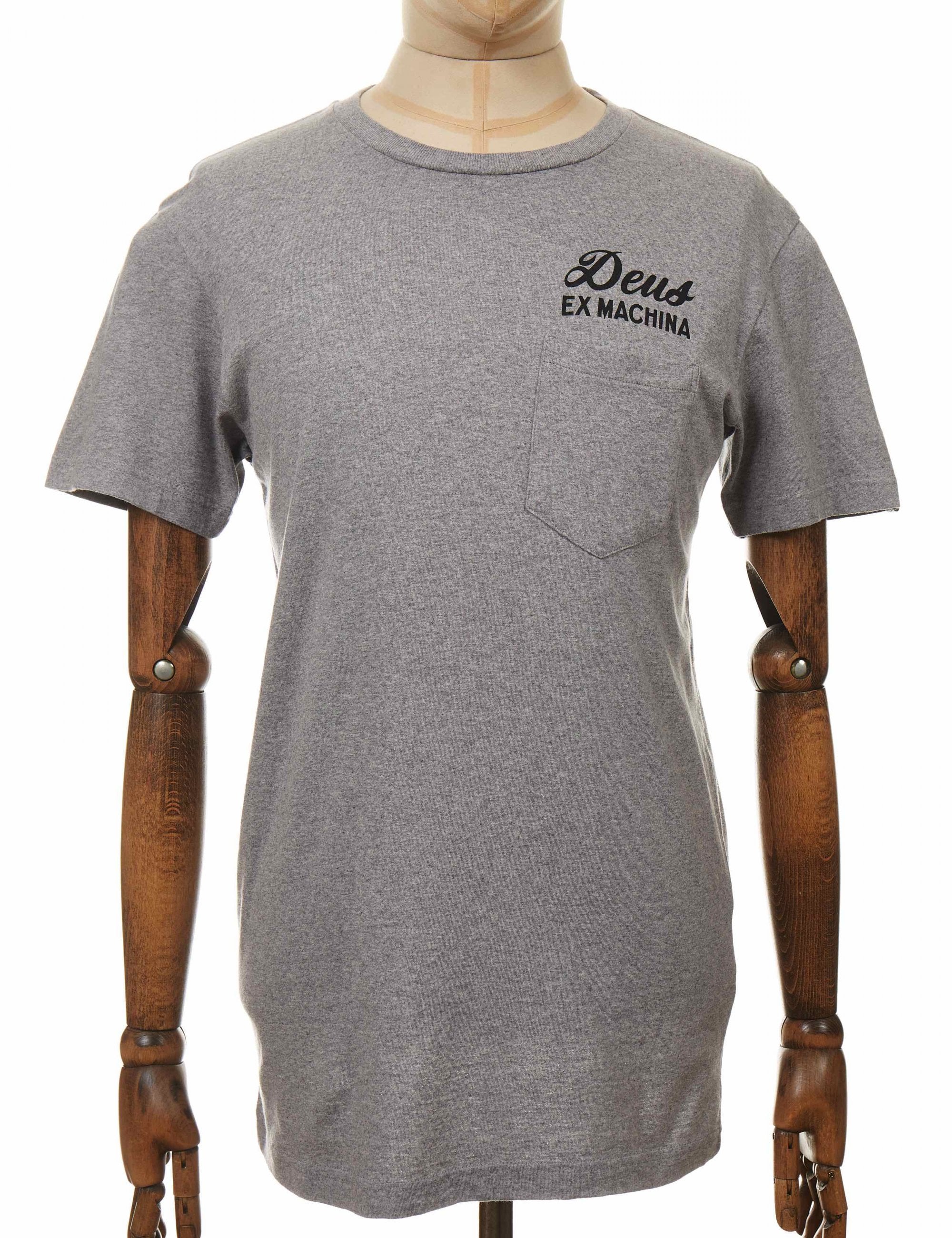 Ibiza Address Pocket T-Shirt - Grey Heather - Image 3
