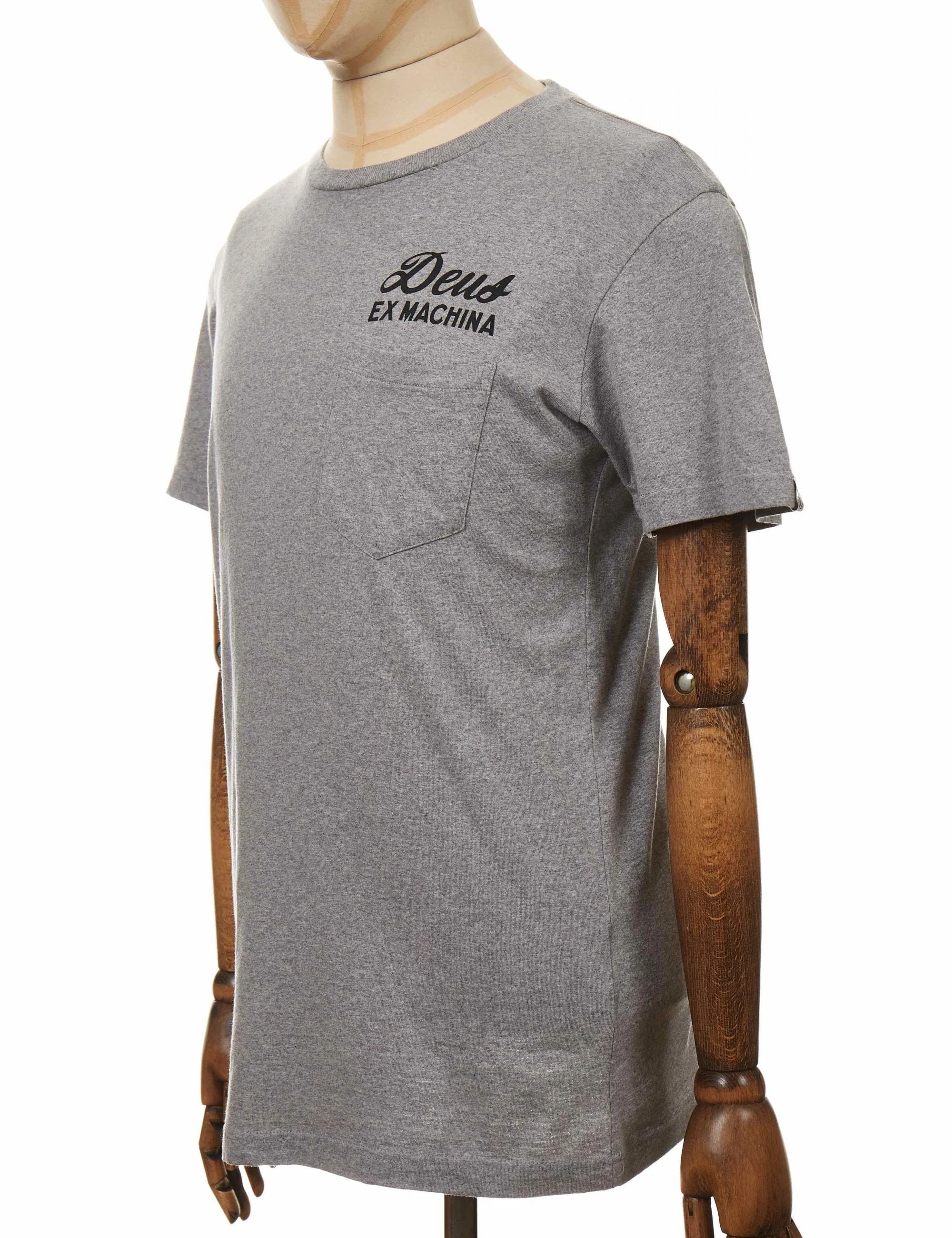 Ibiza Address Pocket T-Shirt - Grey Heather - Image 4