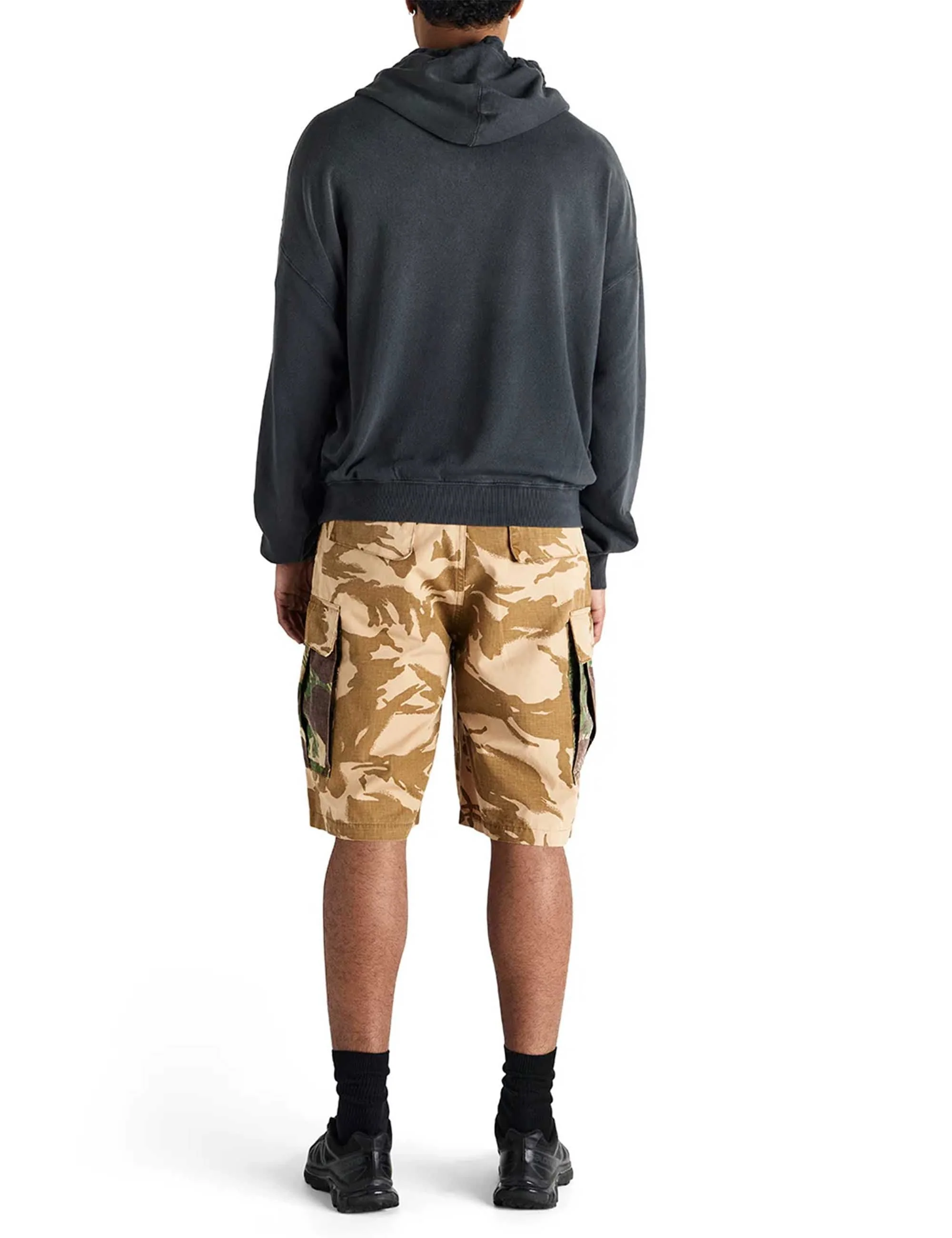 Strong Arm Vintage Hooded Sweat - Anthracite - Image 4