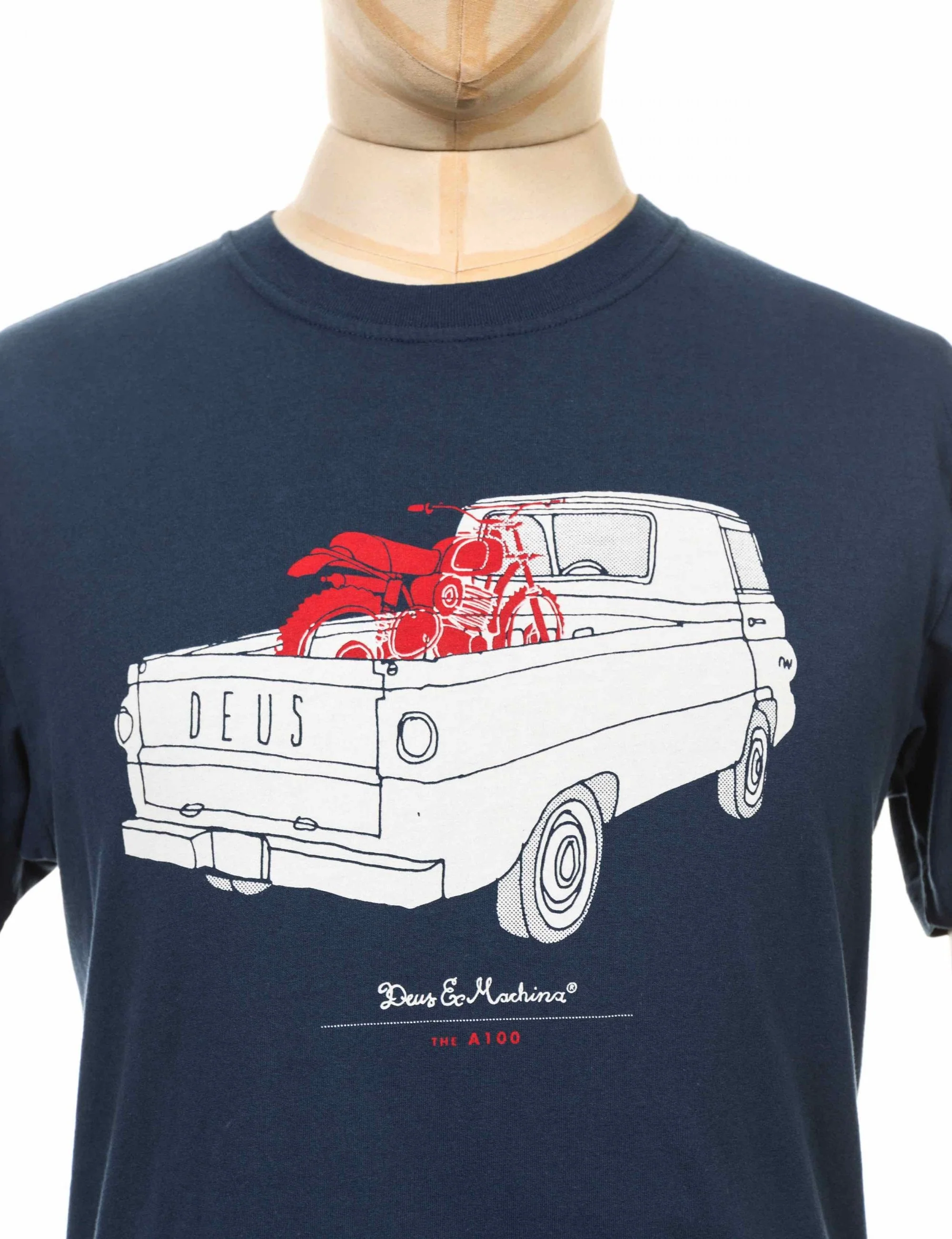 The A100 T-Shirt - Navy - Image 3
