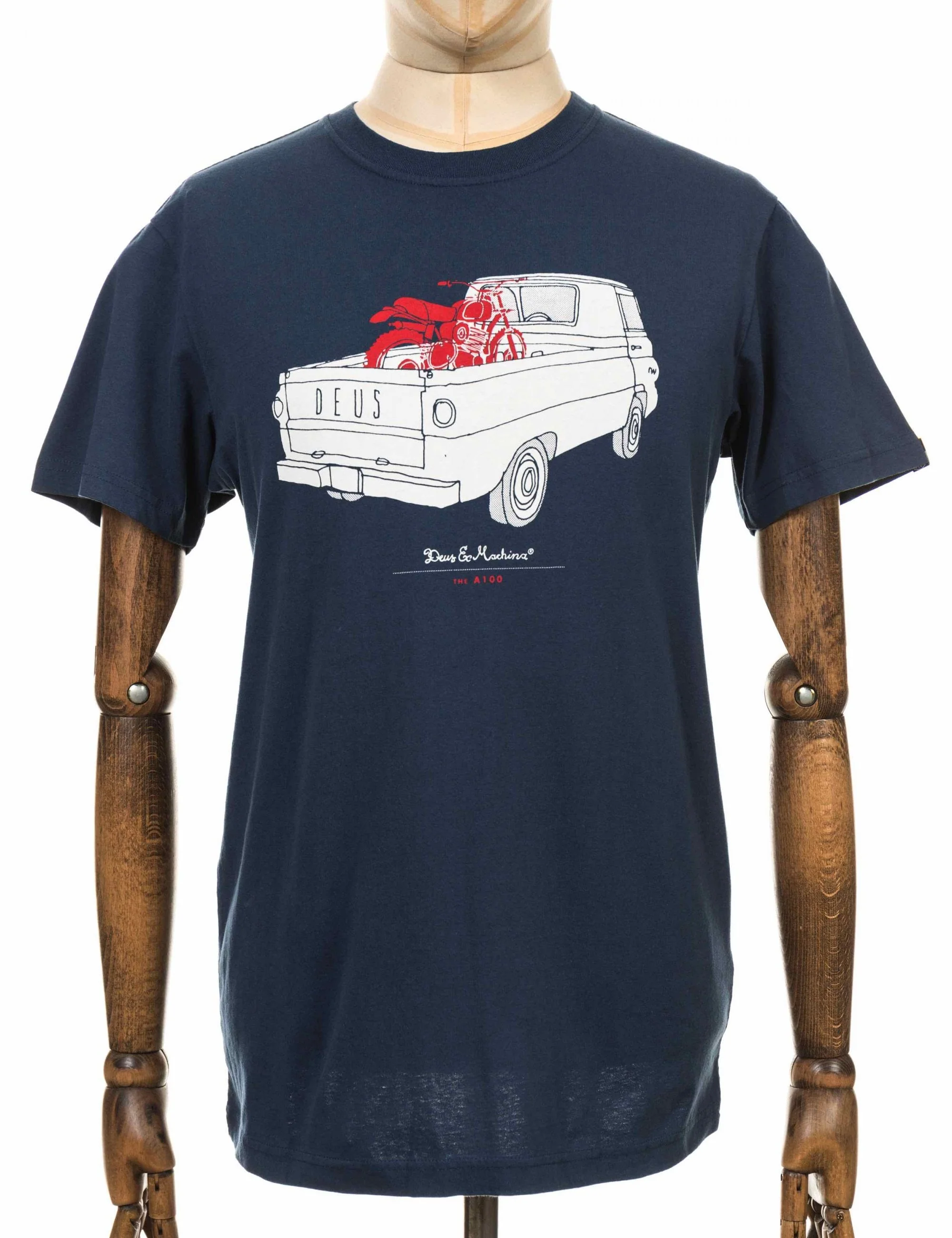 The A100 T-Shirt - Navy - Image 4