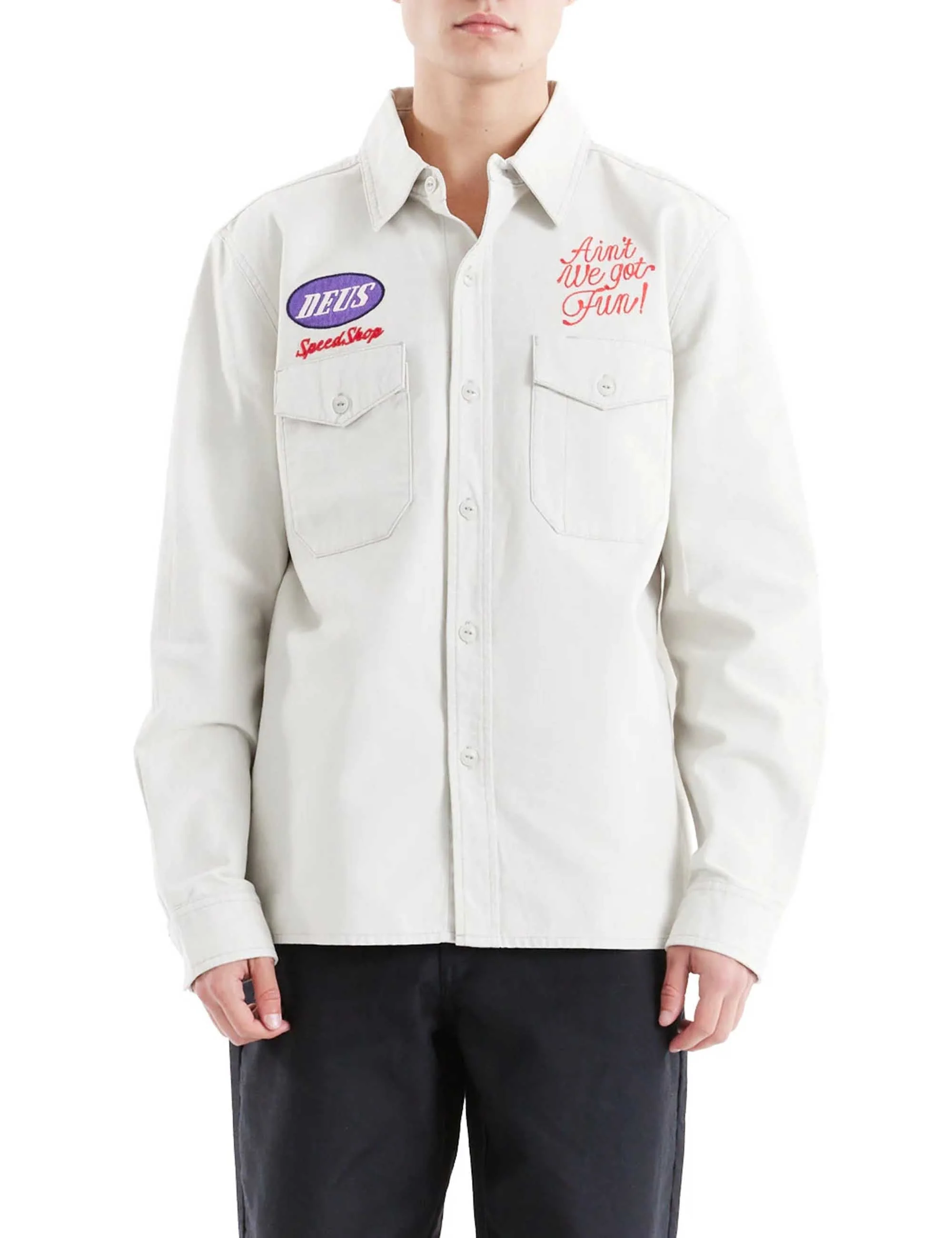 Tin Lizzie Shirt - Dirty White - Image 5