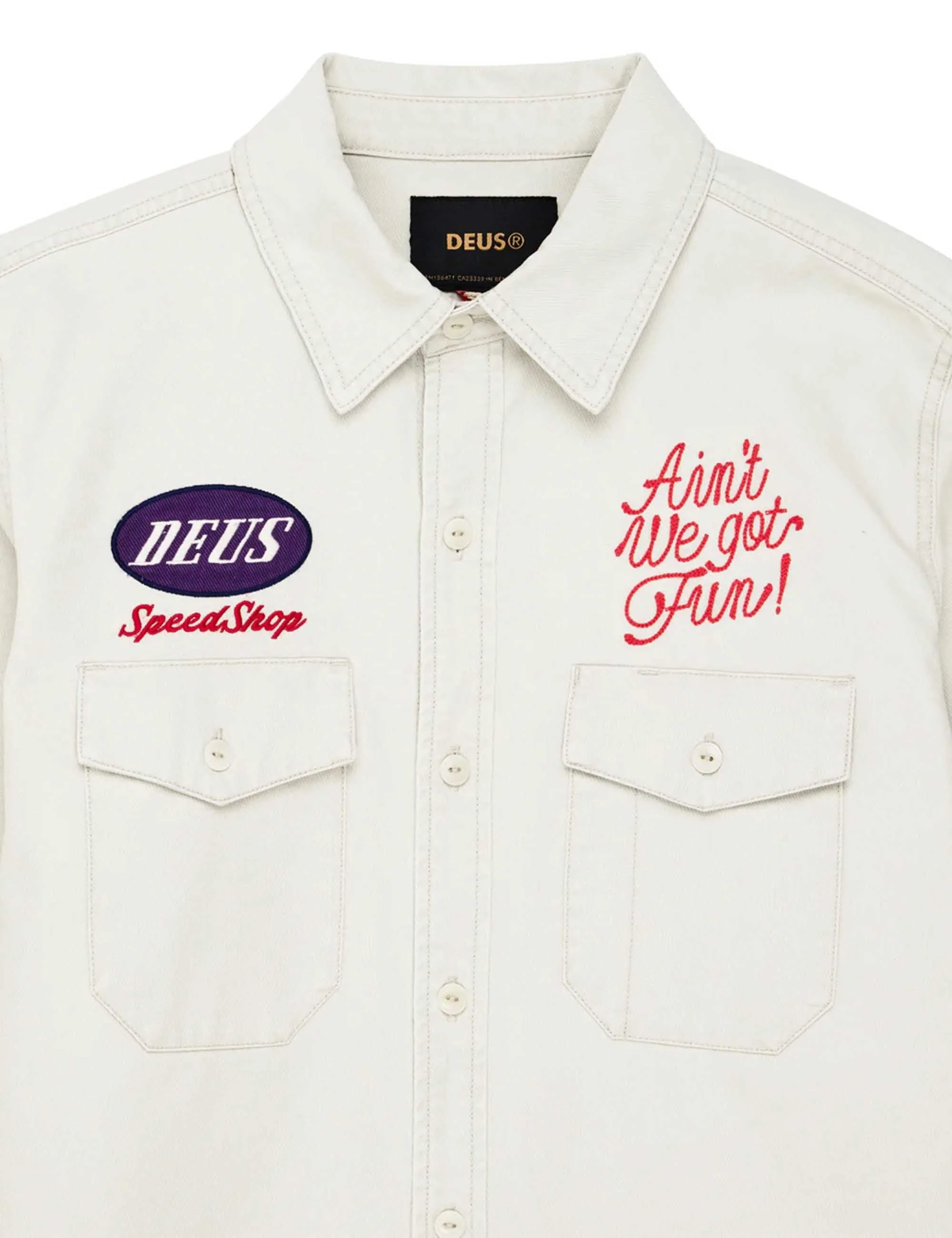 Tin Lizzie Shirt - Dirty White - Image 6